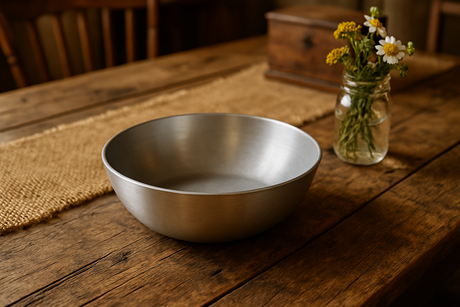 Aluminium Schale als Deko-Idee