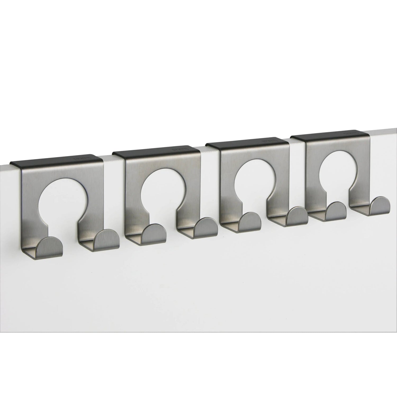 4 hooks door hook for hanging silver stainless steel metal without drilling 4 piece set