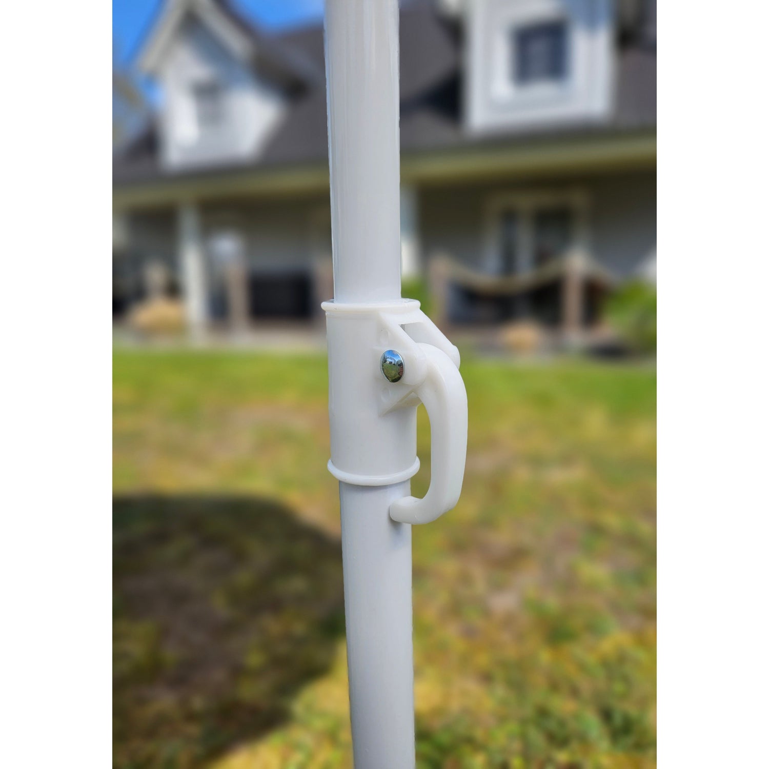 Parasol beach umbrella UV protection with fringes bag foldable Ø 150 cm