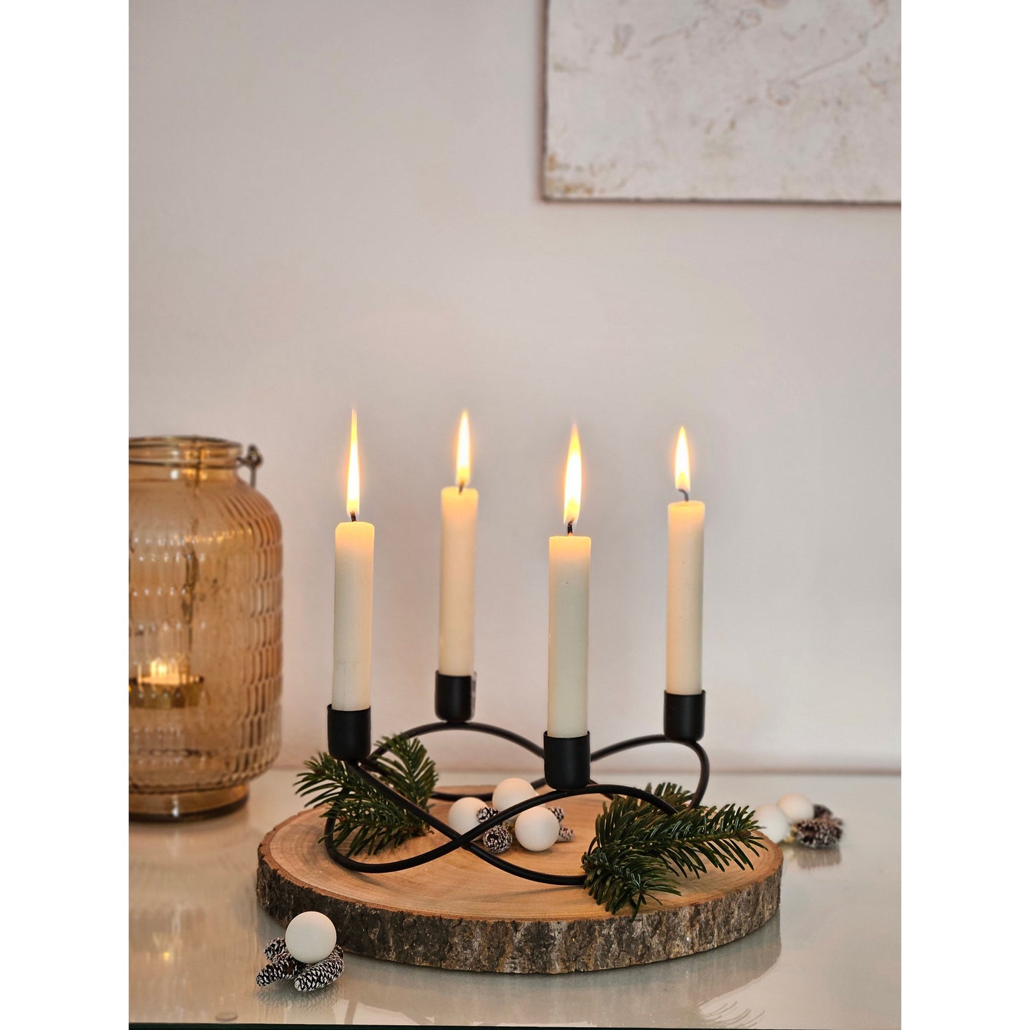 Tree disc wood wooden board bark craft board table decoration tray decoration Ø 36-45 cm