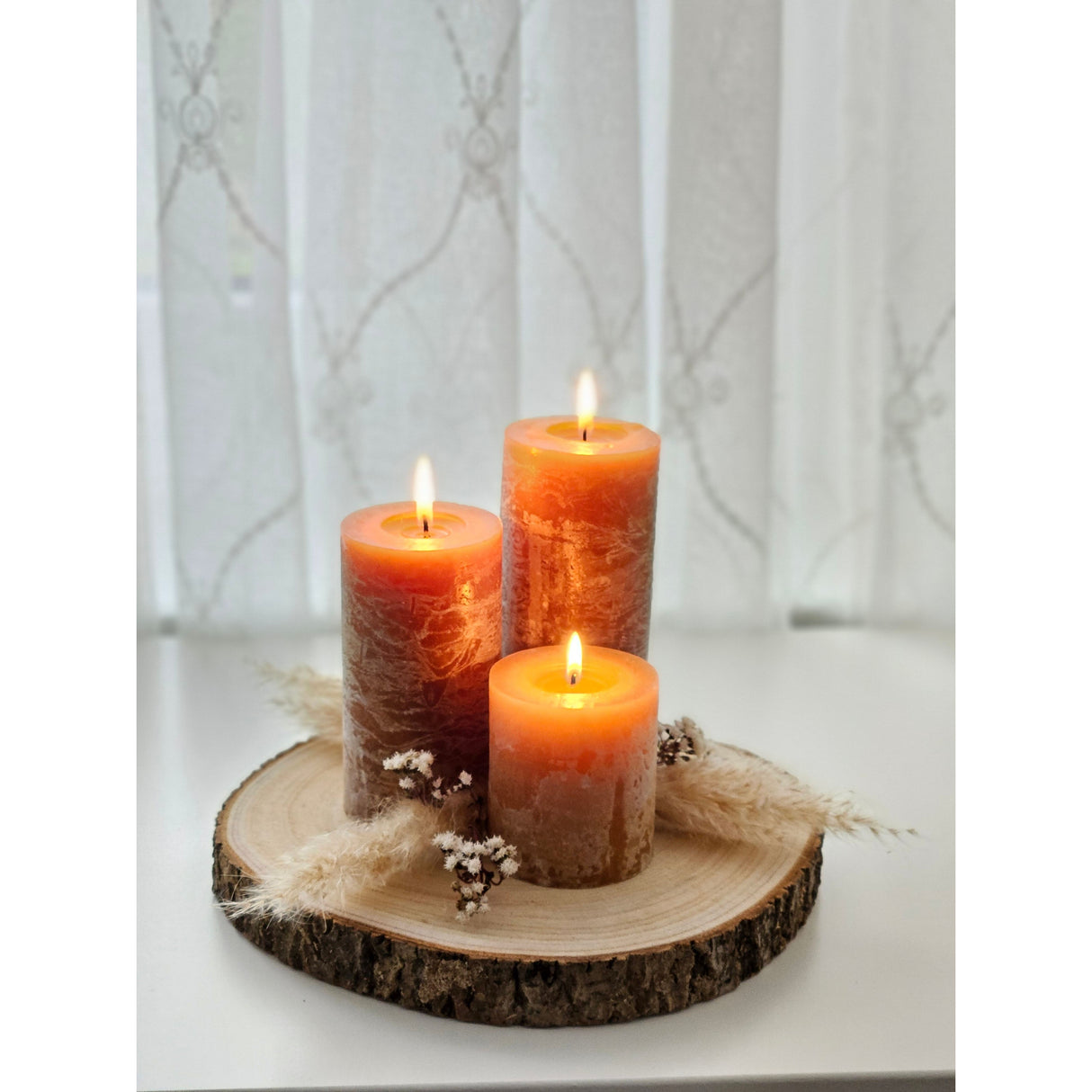 Tree disc wooden disc decorative board wood wooden board board table decoration tray Ø 30 cm