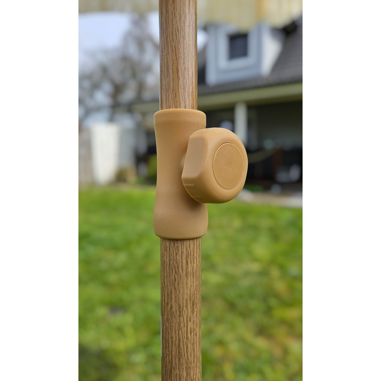 Parasol beach umbrella umbrella striped with fringes maritime UV protection Ø 180cm