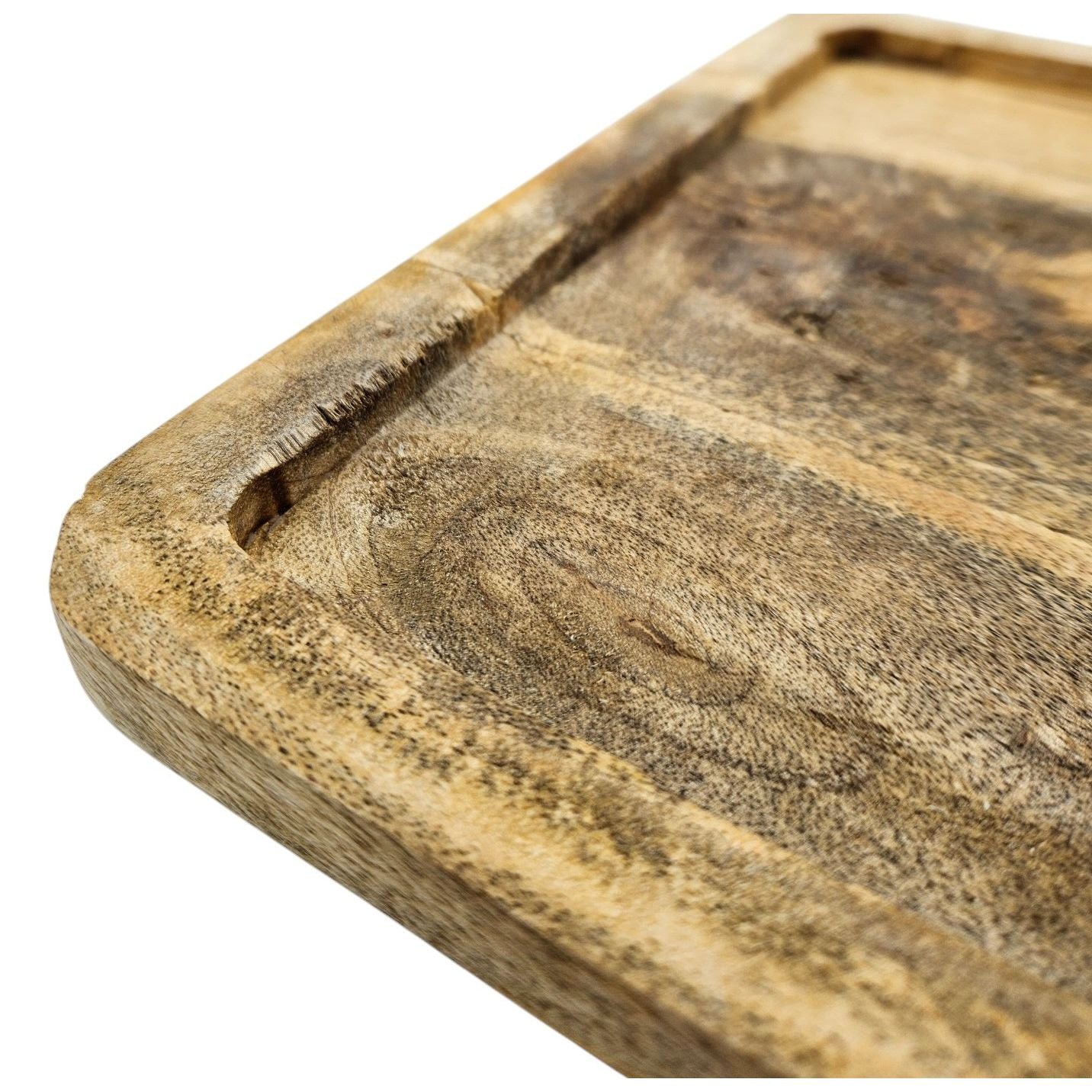 Tray mango wood wooden tray mango wood plate decoration brown light brown 24x24 cm