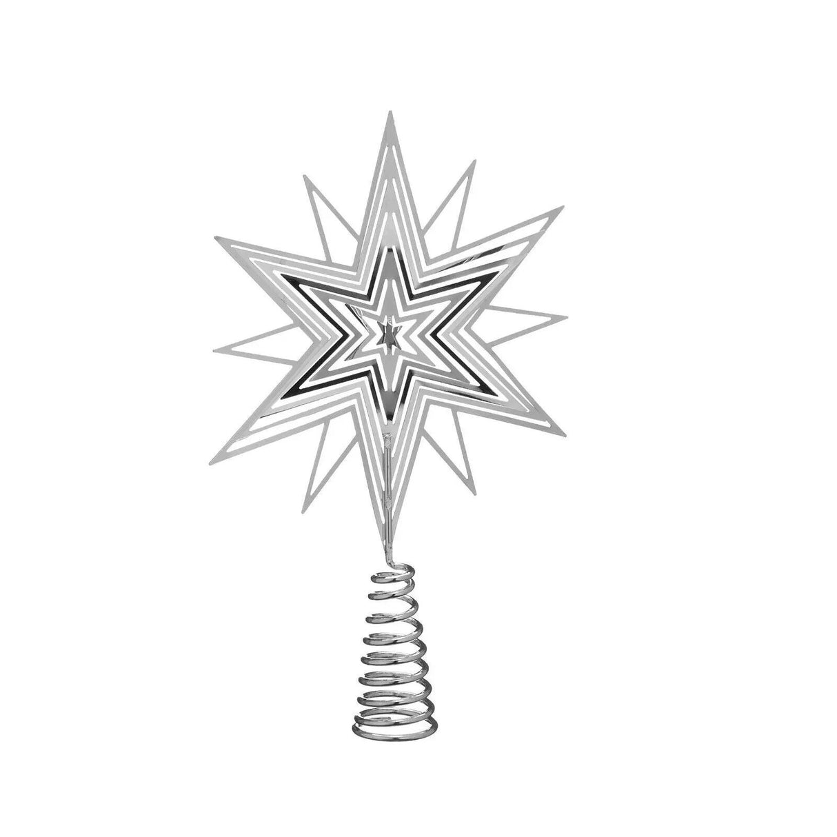 Christmas tree topper silver 20x13 cm Christmas tree topper Christmas tree topper