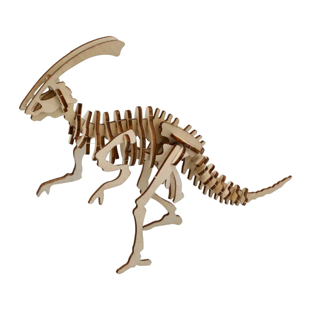 3D Puzzle Dinosaur Wood Nature 3D Wooden Puzzle Dino Parasaurolophus