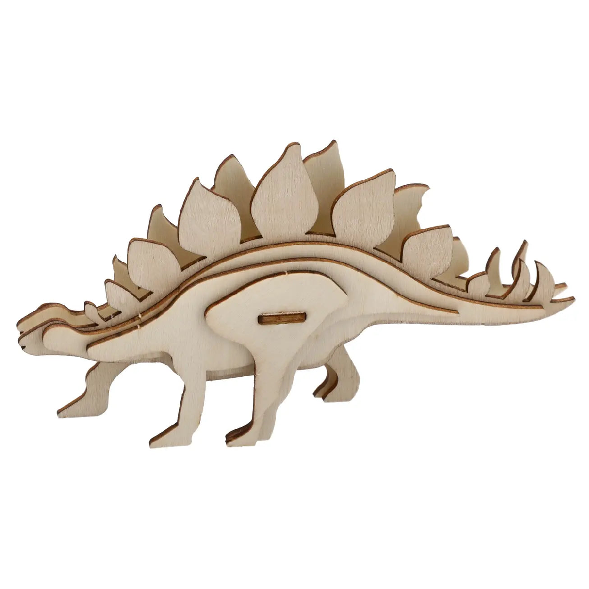3D Puzzle Dinosaur Wood Nature 3D Wooden Puzzle Dino Stegosaurus
