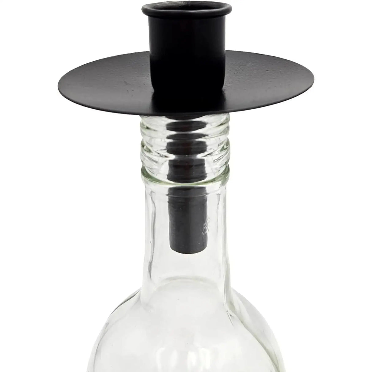 4 STÜCK Kerzenhalter für Flaschen Metall schwarz Kerze Flasche Stabkerzenhalter - Kerzenhalter