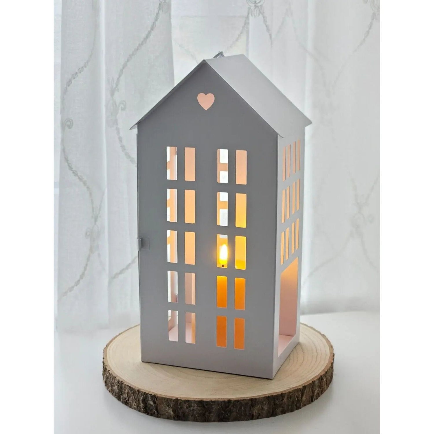 3 lantern houses lantern lanterns houses lantern house metal white SET of 3