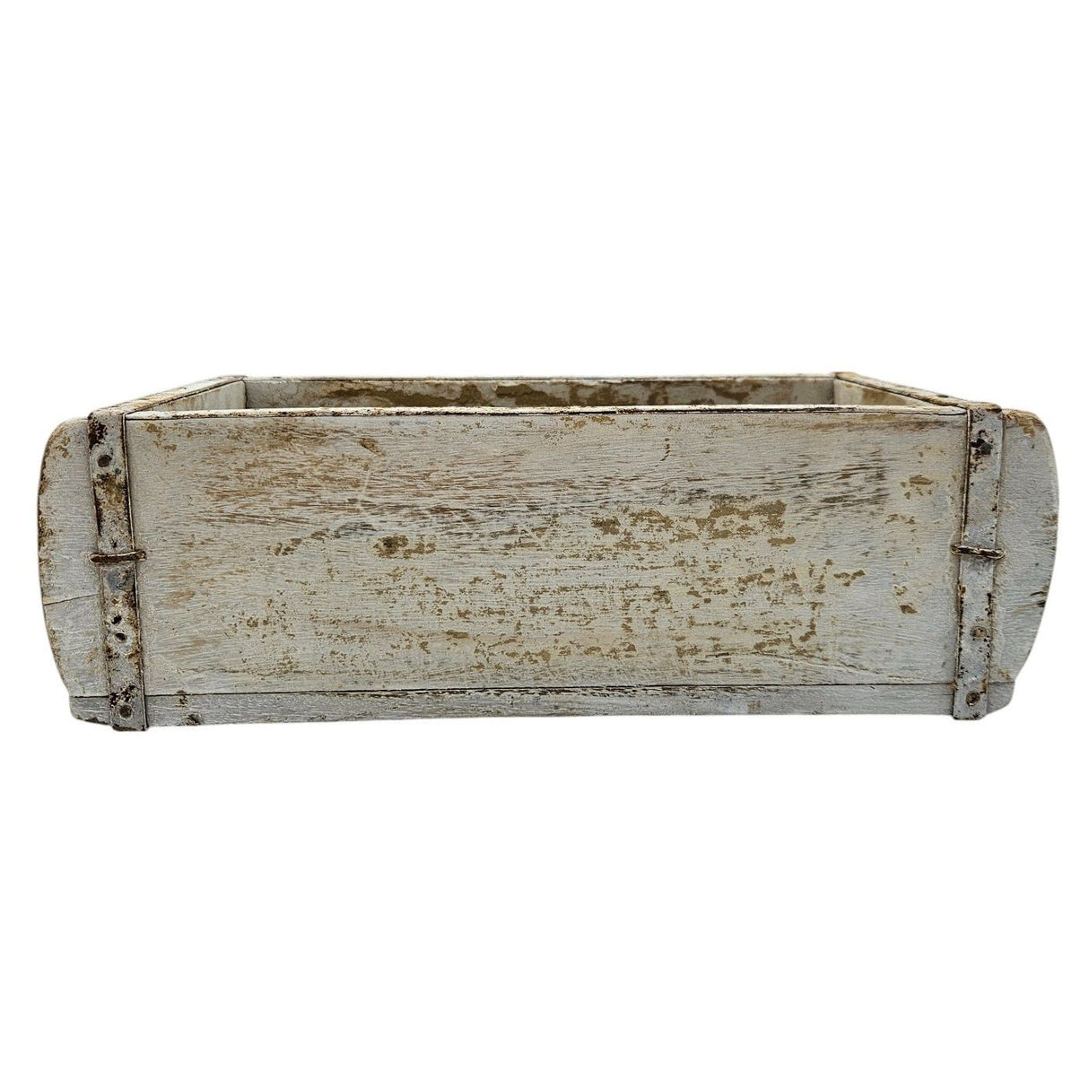 Wooden box white brick shape brick shape box recycled wood box 30 cm