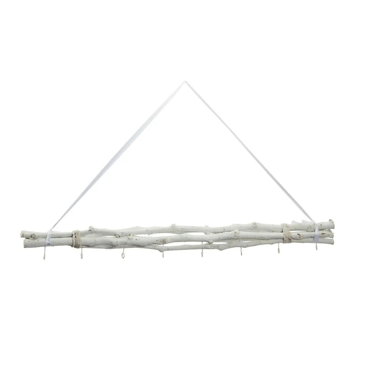 Decorative branches white wood 8 hooks window decoration hanging branch decorative branch hanging branches 80 cm