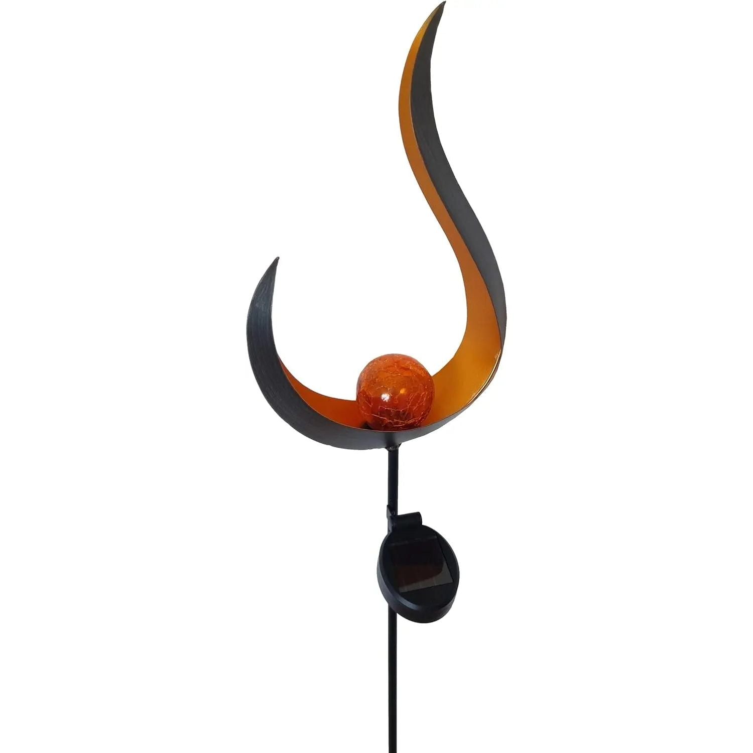 Solar light SKY Solar solar lamp black metal height 90 cm wave