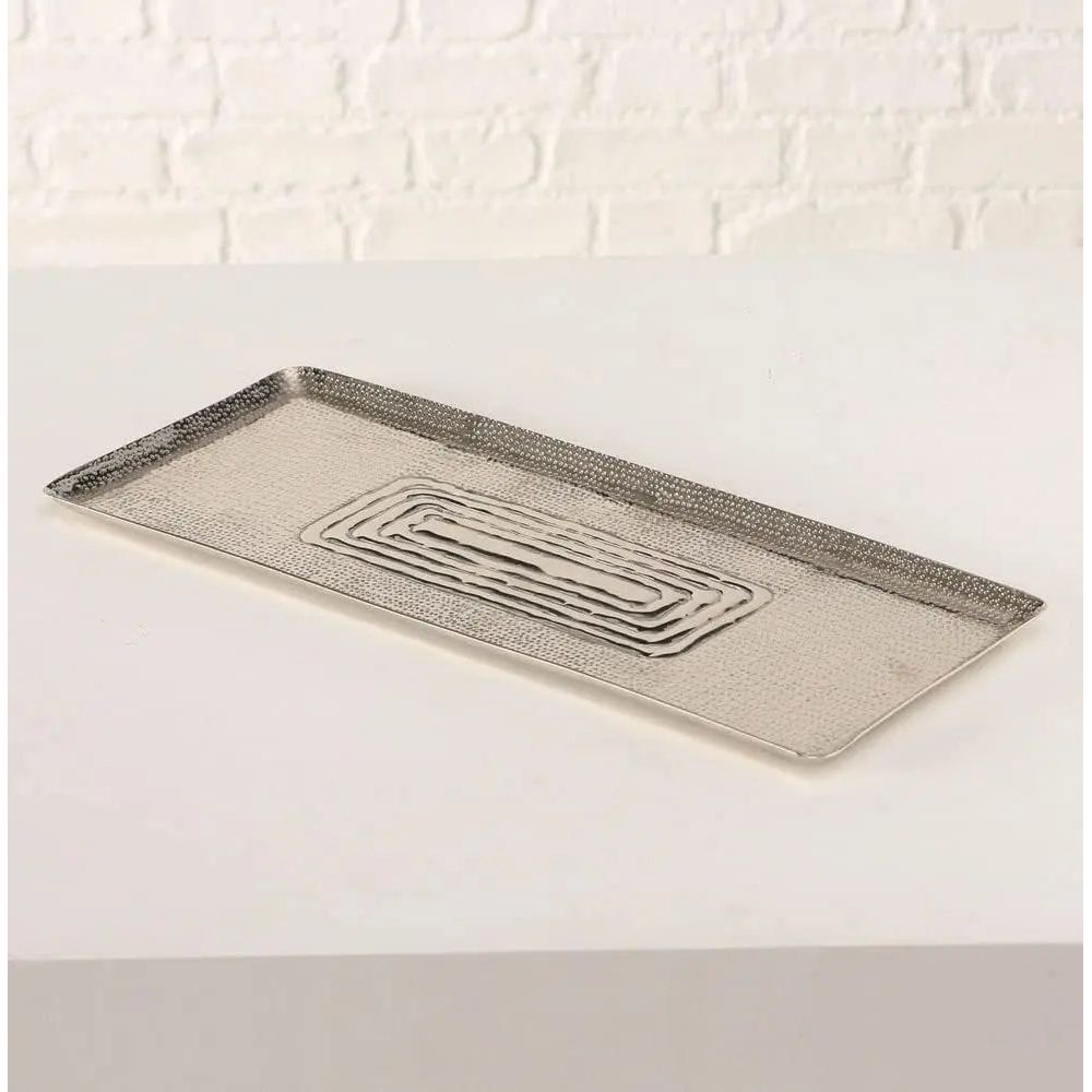 Tray decorative tray decorative bowl silver metal decorative candle tray 55 cm