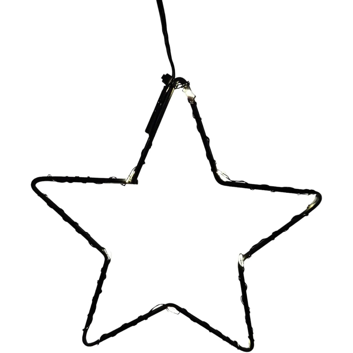 Star curtain light chain LED timer battery 80x85 cm