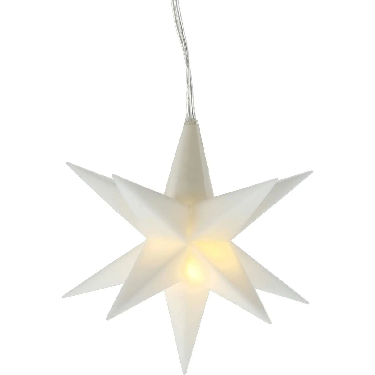 Christmas star LED star decoration Christmas lighting battery timer white Ø 11 cm