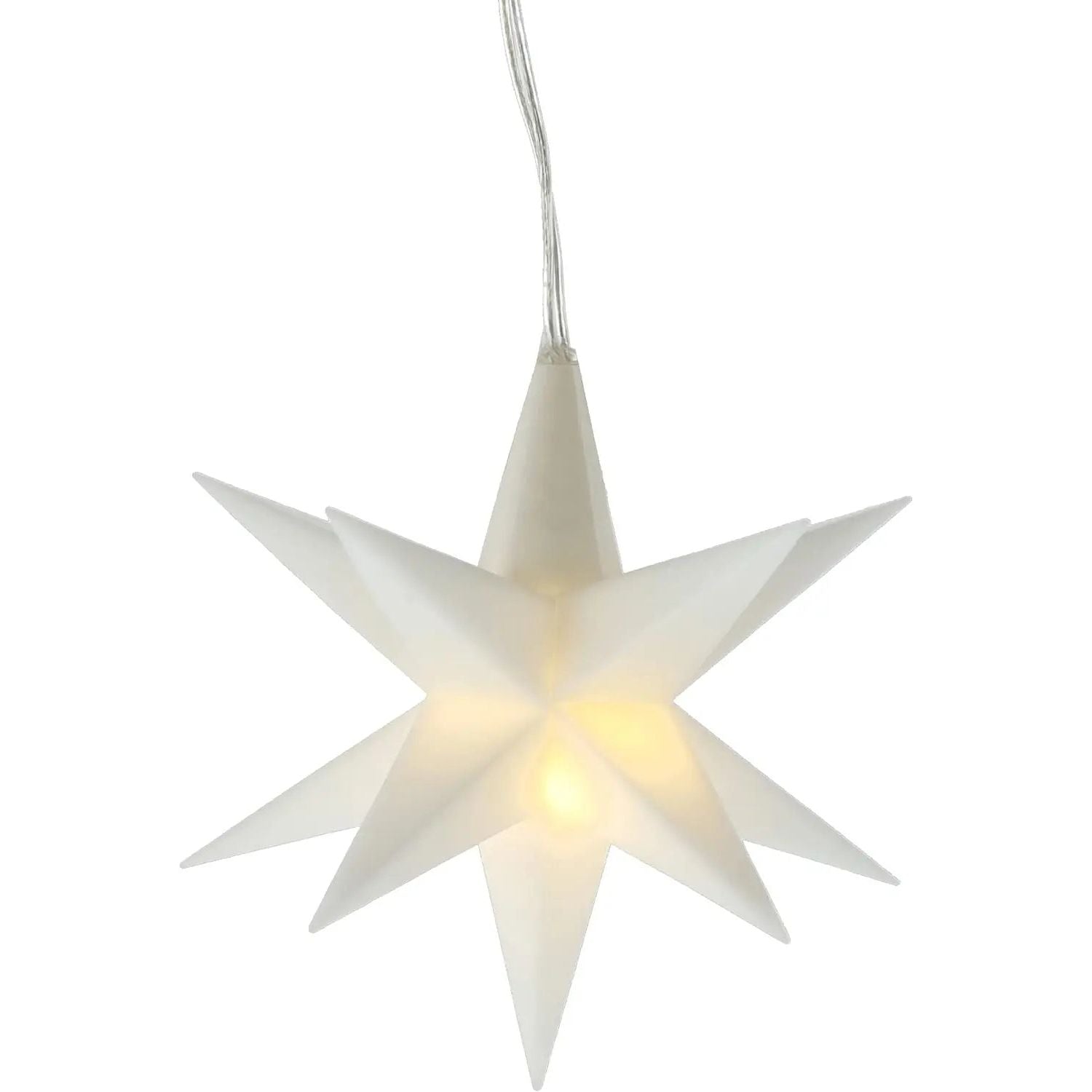 Christmas star LED star decoration Christmas lighting battery timer white Ø 11 cm