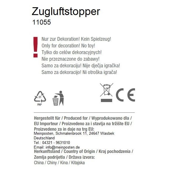 Draught excluder gnome wind stopper door wind stopper draught excluder Christmas 90x30cm