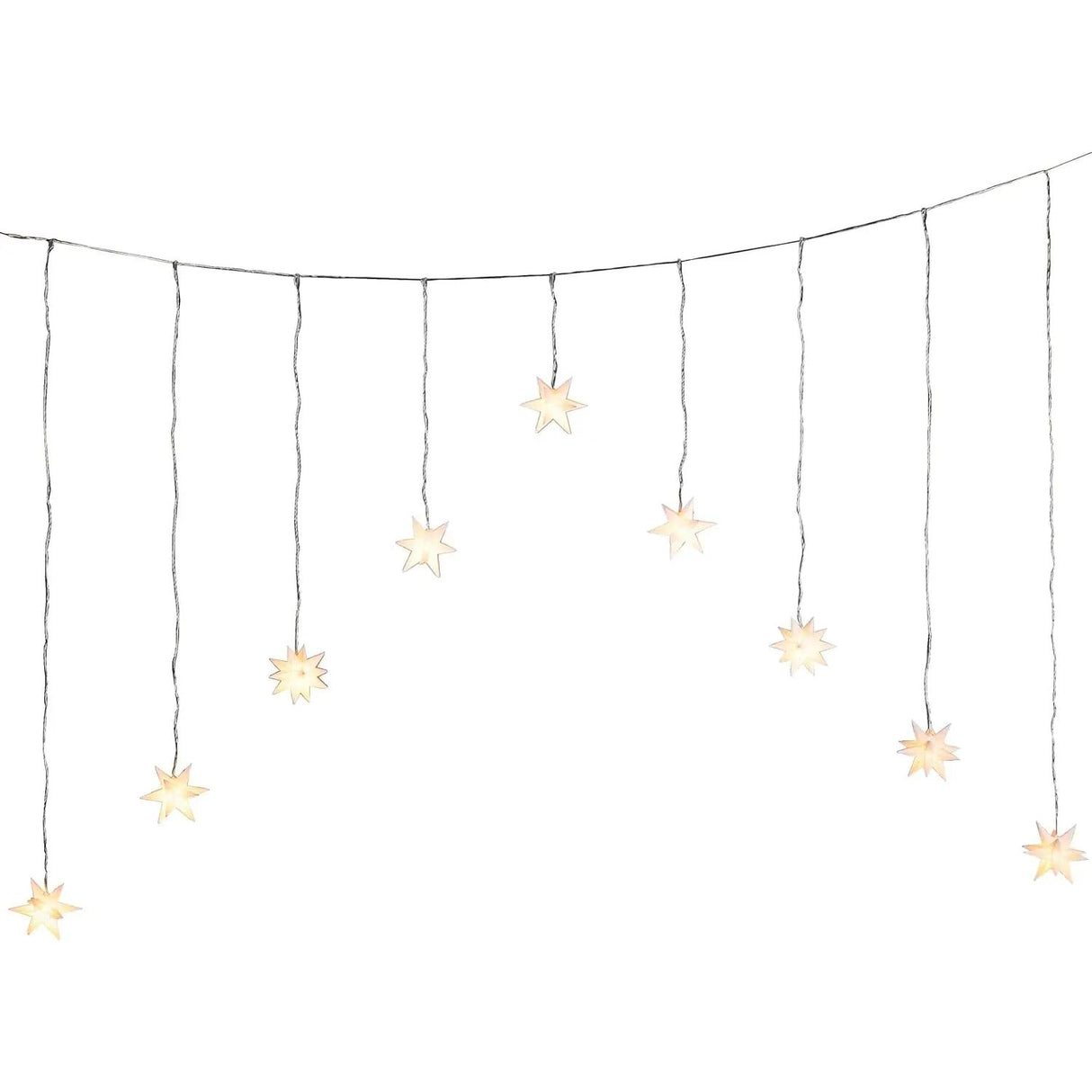 Star curtain star curtain LED warm white light curtain light chain 120x160 cm