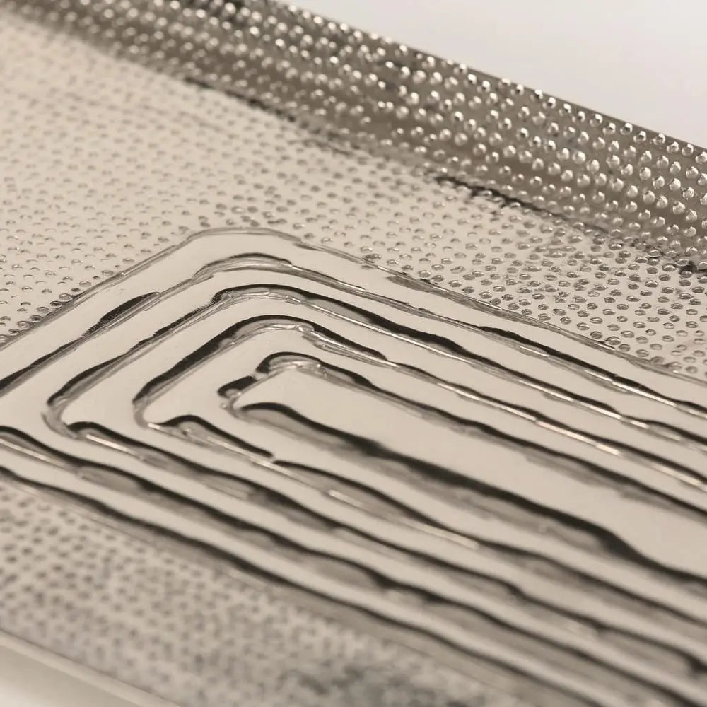 Tray decorative tray decorative bowl silver metal decorative candle tray 55 cm