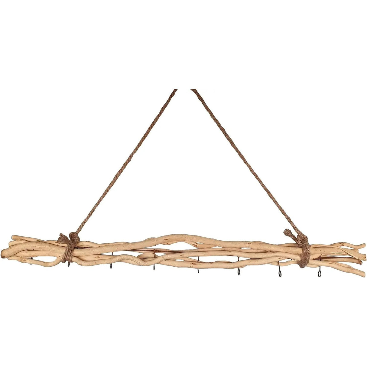 Decorative branches wood 8 hooks window decoration hanging branch willow branches brown hanging branches 80 cm