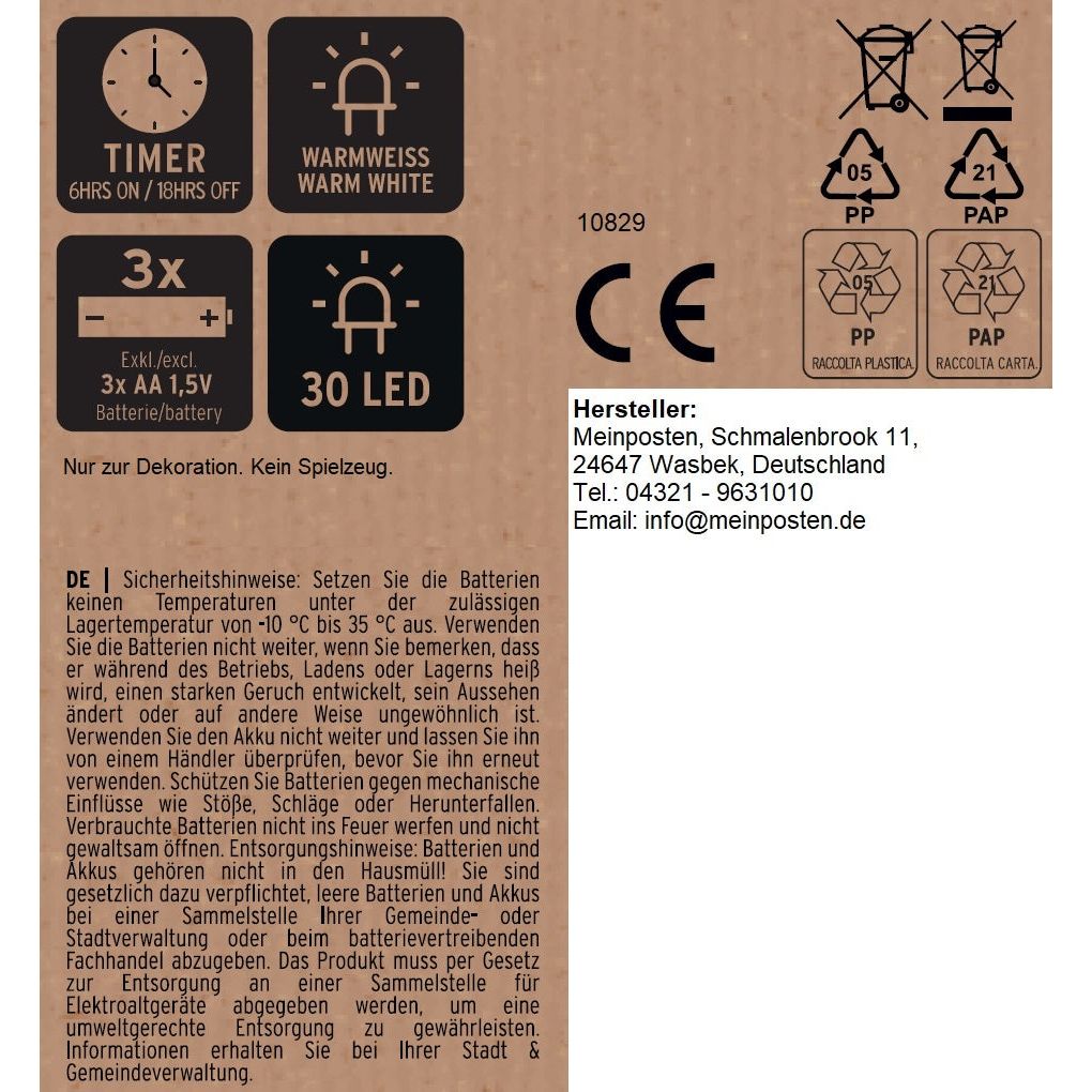 Star LED warm white Christmas star metal black metal star battery timer Ø 30 cm