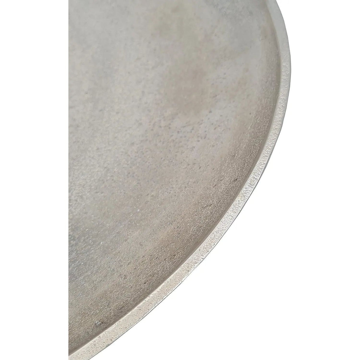 Decorative bowl MILA silver metal bowl decorative plate candle bowl Ø 38 cm