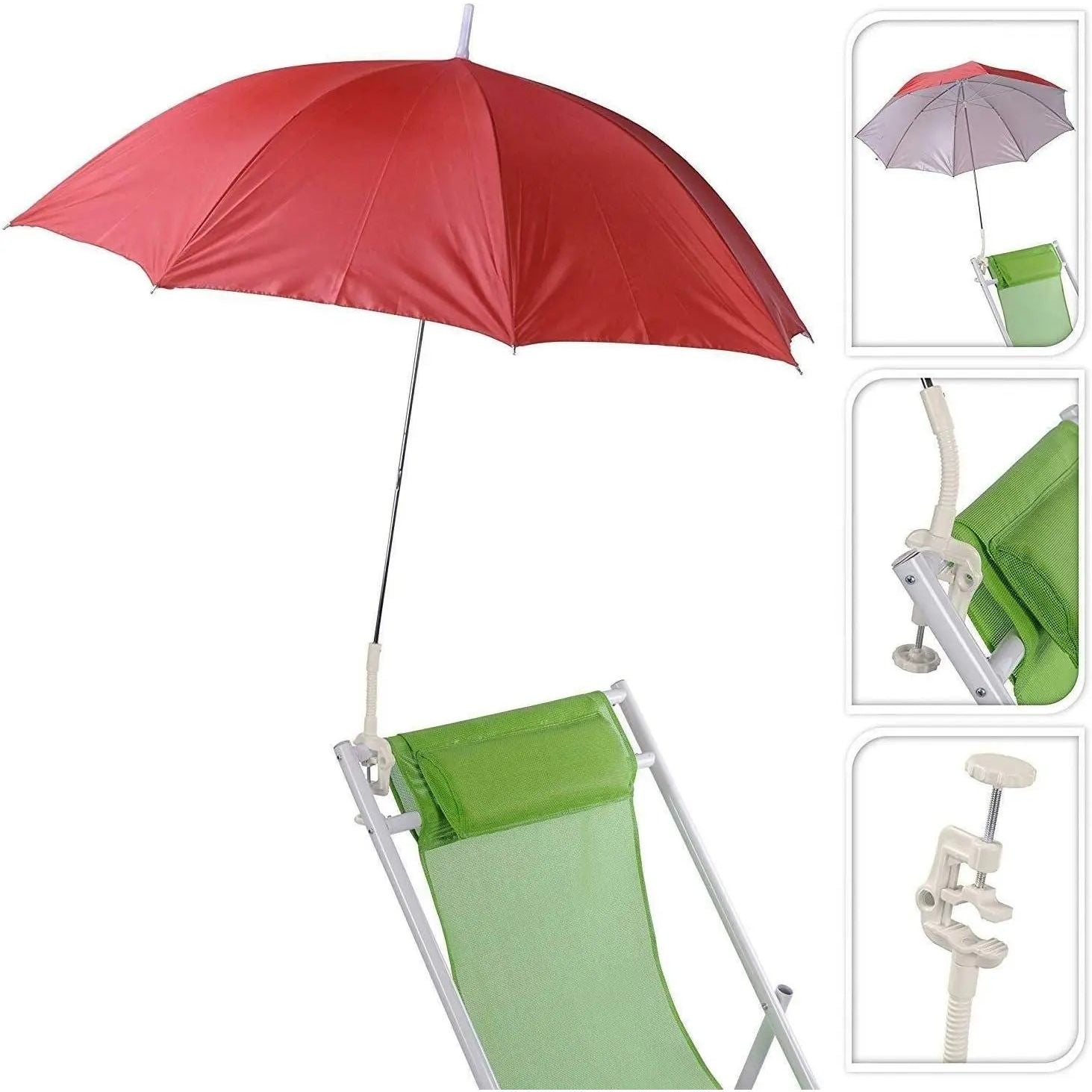 Parasol for buggy sun lounger balcony umbrella stroller Ø 100 cm