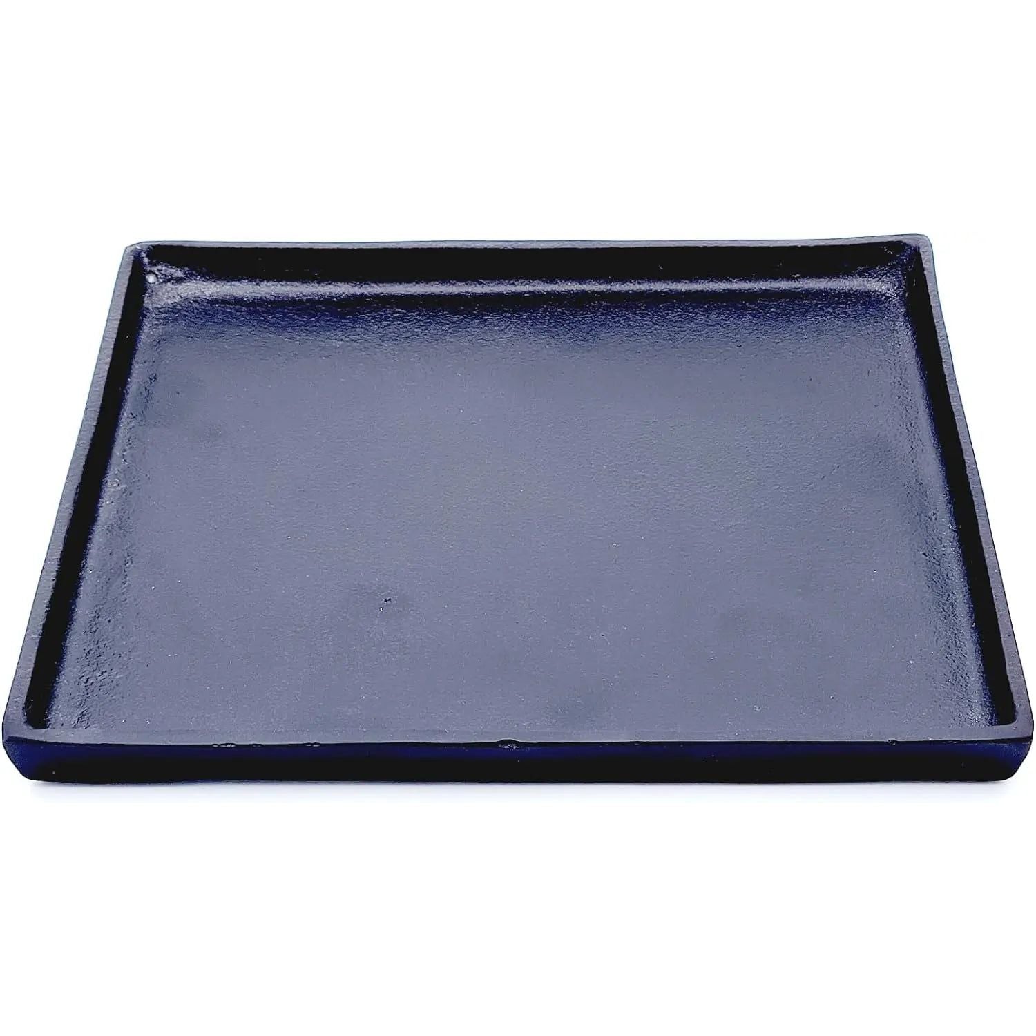 Decorative plate black decorative bowl metal plate bowl aluminum decoration 25x25 cm