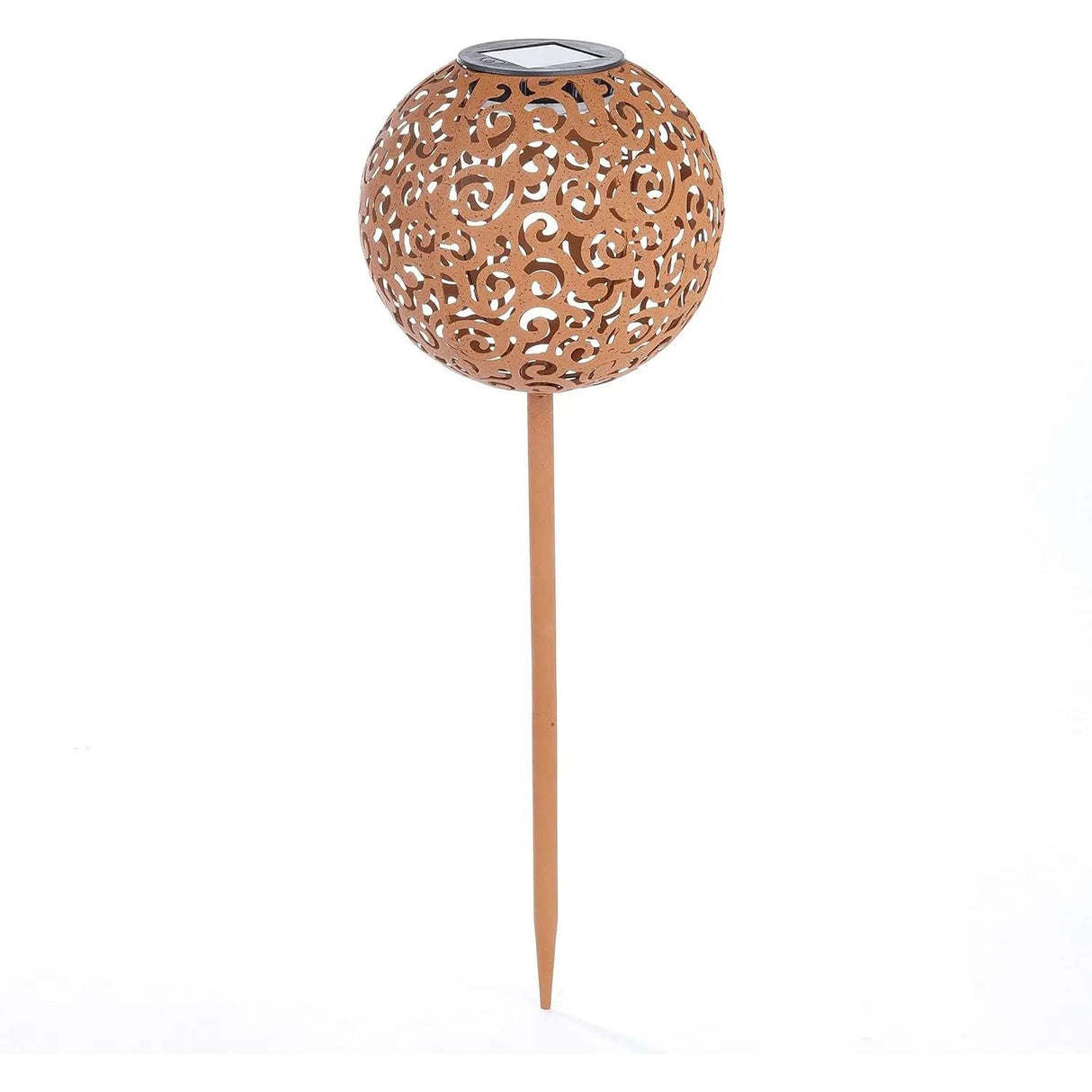Solar light garden stake rust 53 cm LED lamp solar ball