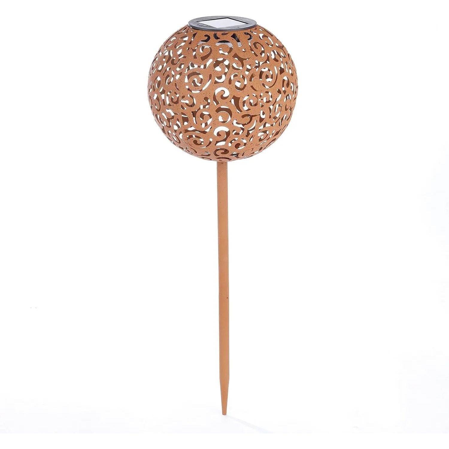 Solar light garden stake rust 53 cm LED lamp solar ball