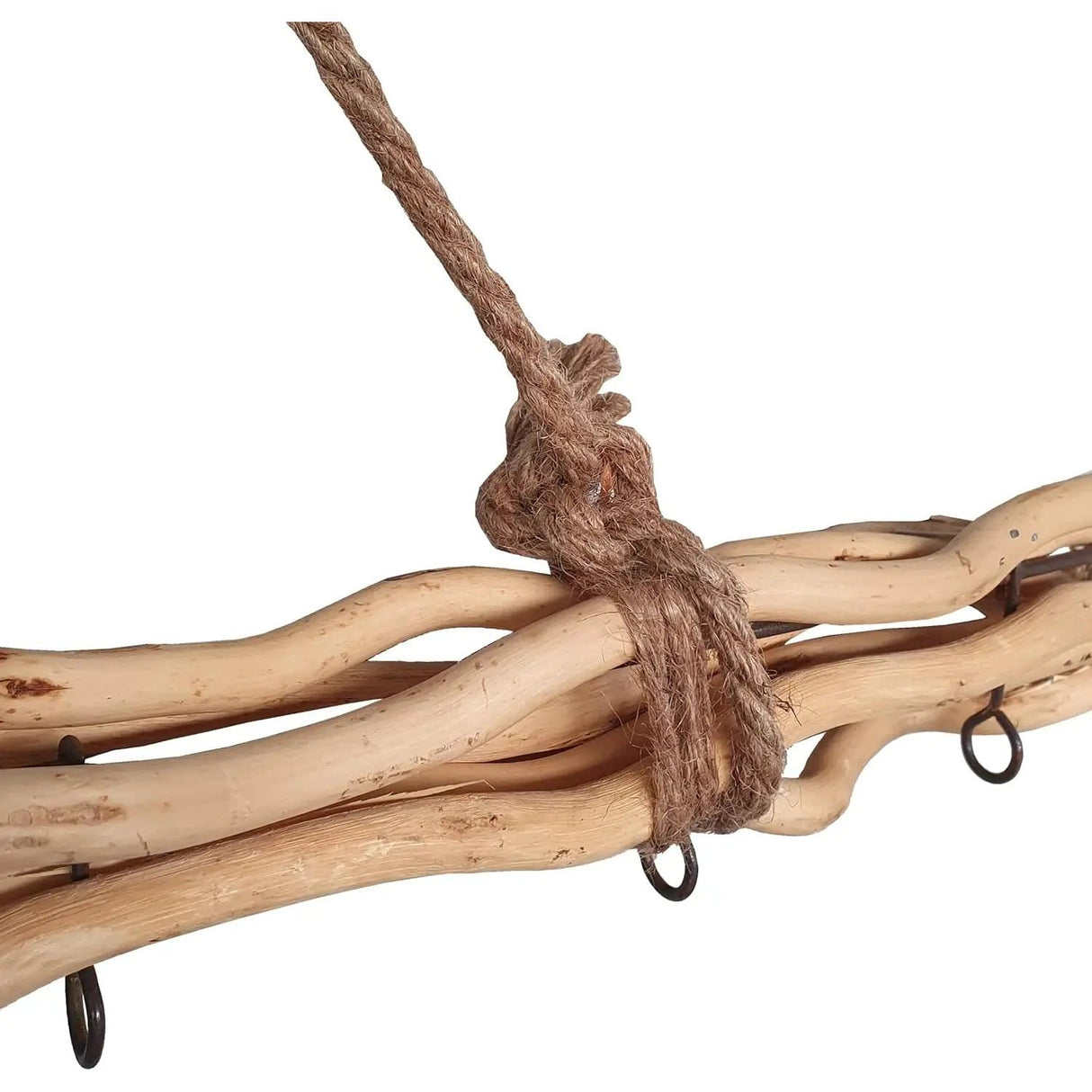 Decorative branches wood 8 hooks window decoration hanging branch willow branches brown hanging branches 80 cm