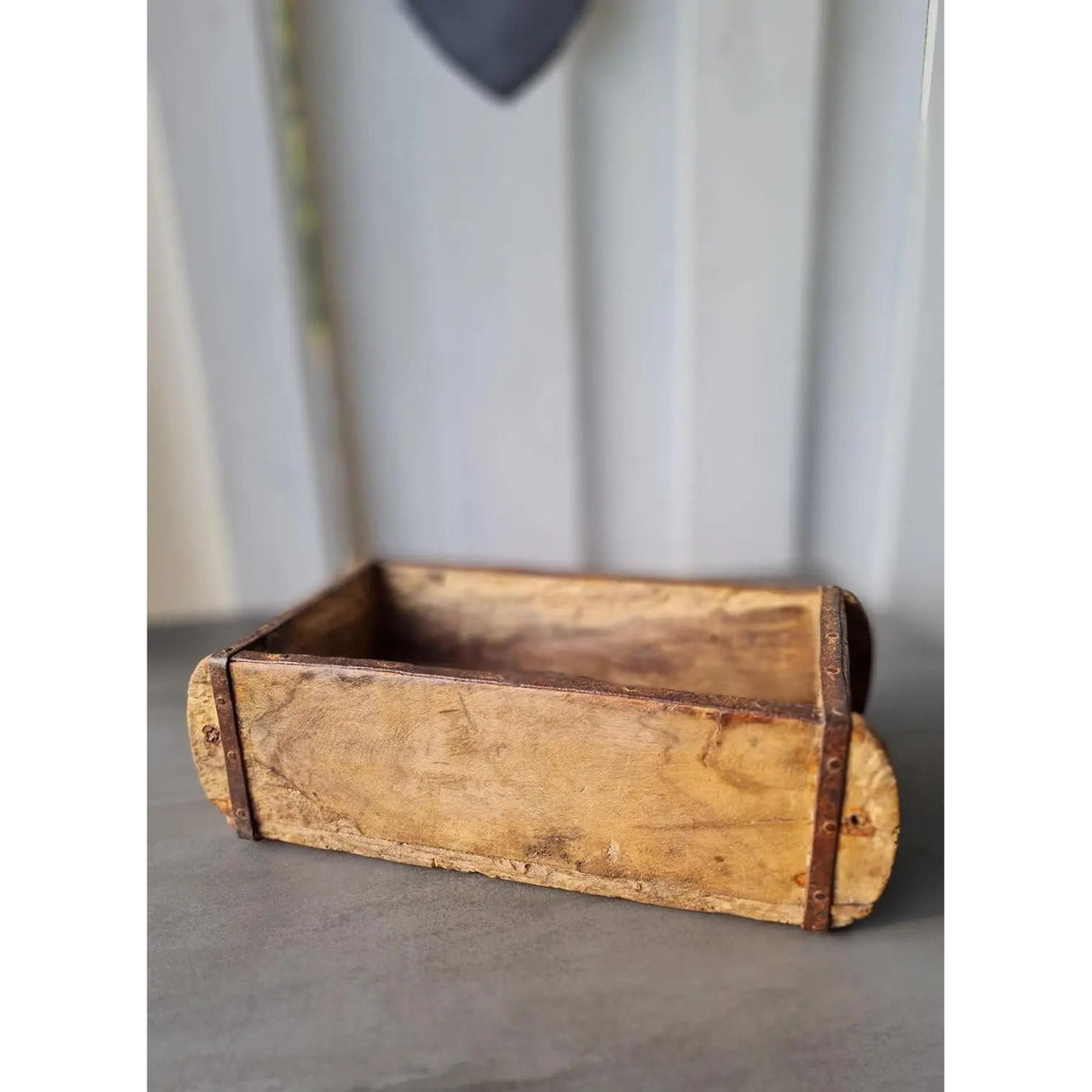 Wooden box brick shape brick shape box recycled wood box 30 cm