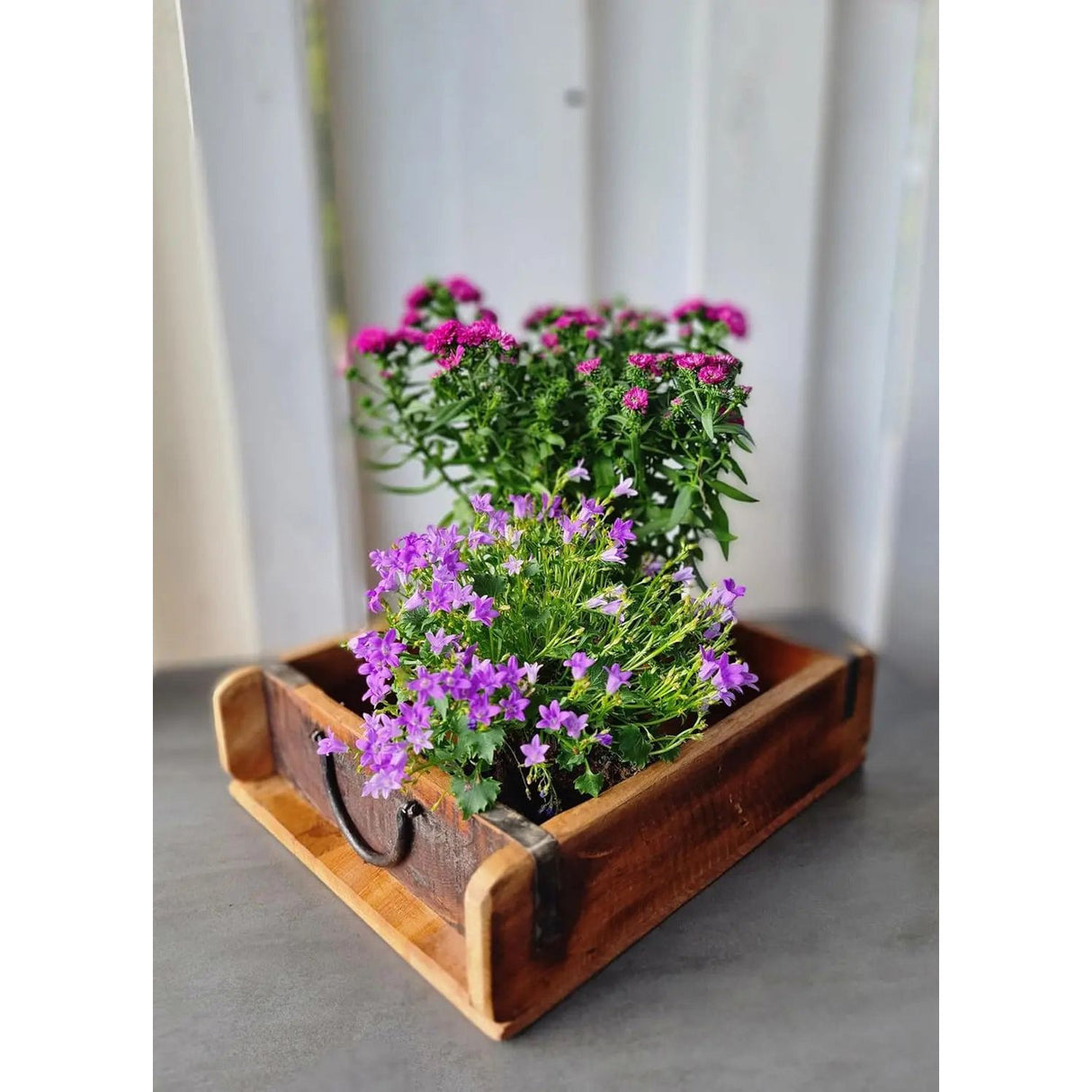Tray brick-shaped box wooden box recycled wood country house box 31x25 cm