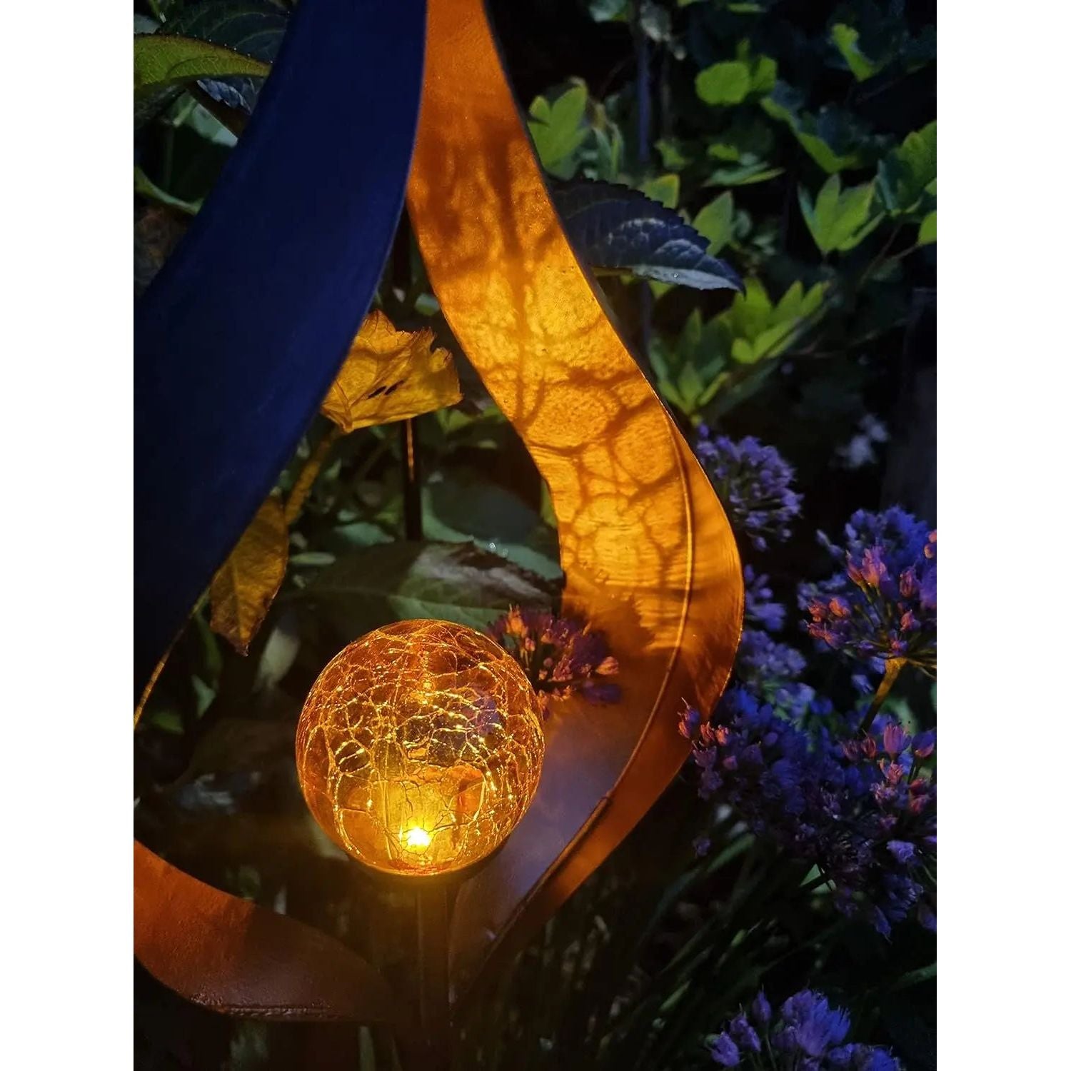 Solar light SKY Solar solar lamp black metal height 90 cm flame
