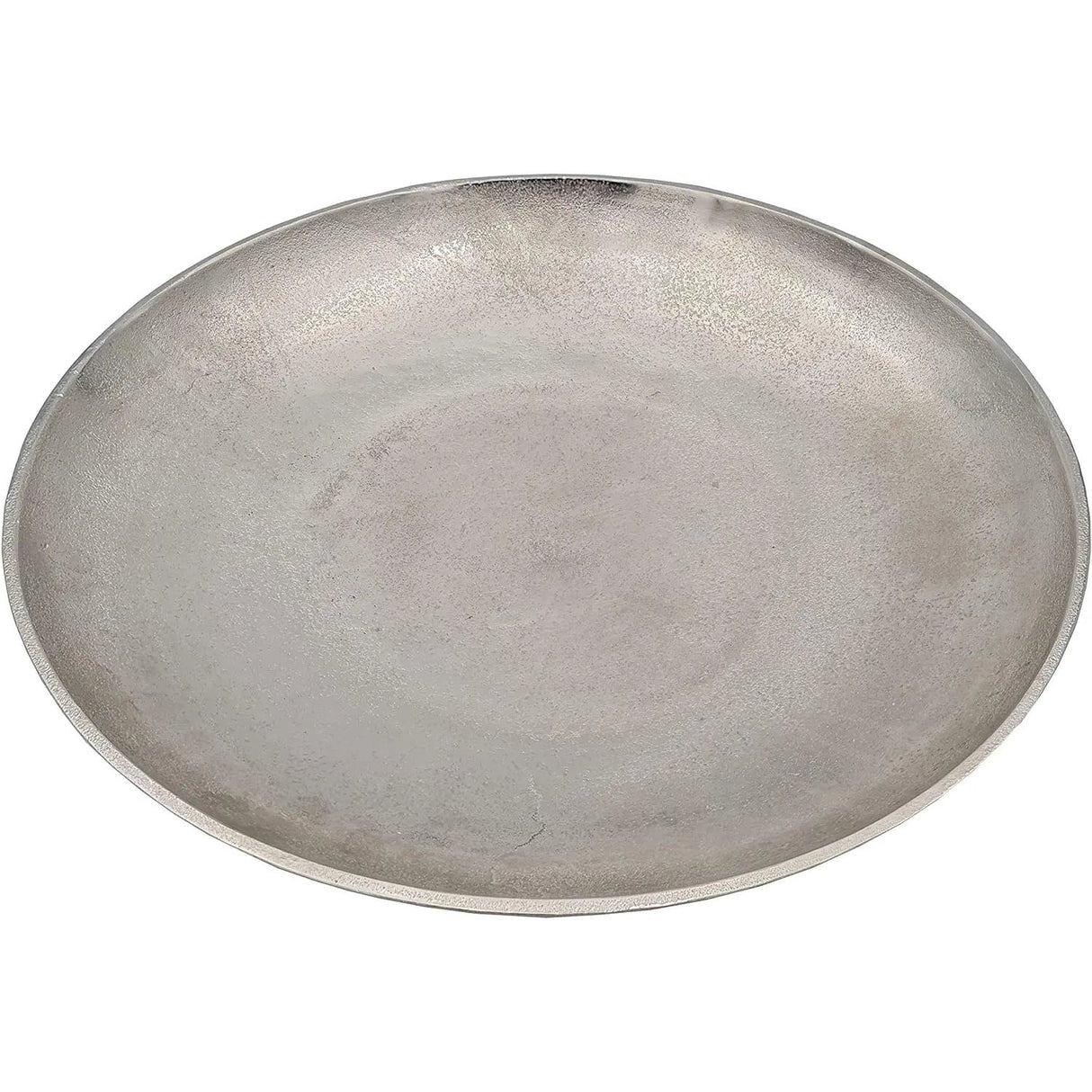 Decorative bowl MILA silver metal bowl decorative plate candle bowl Ø 38 cm