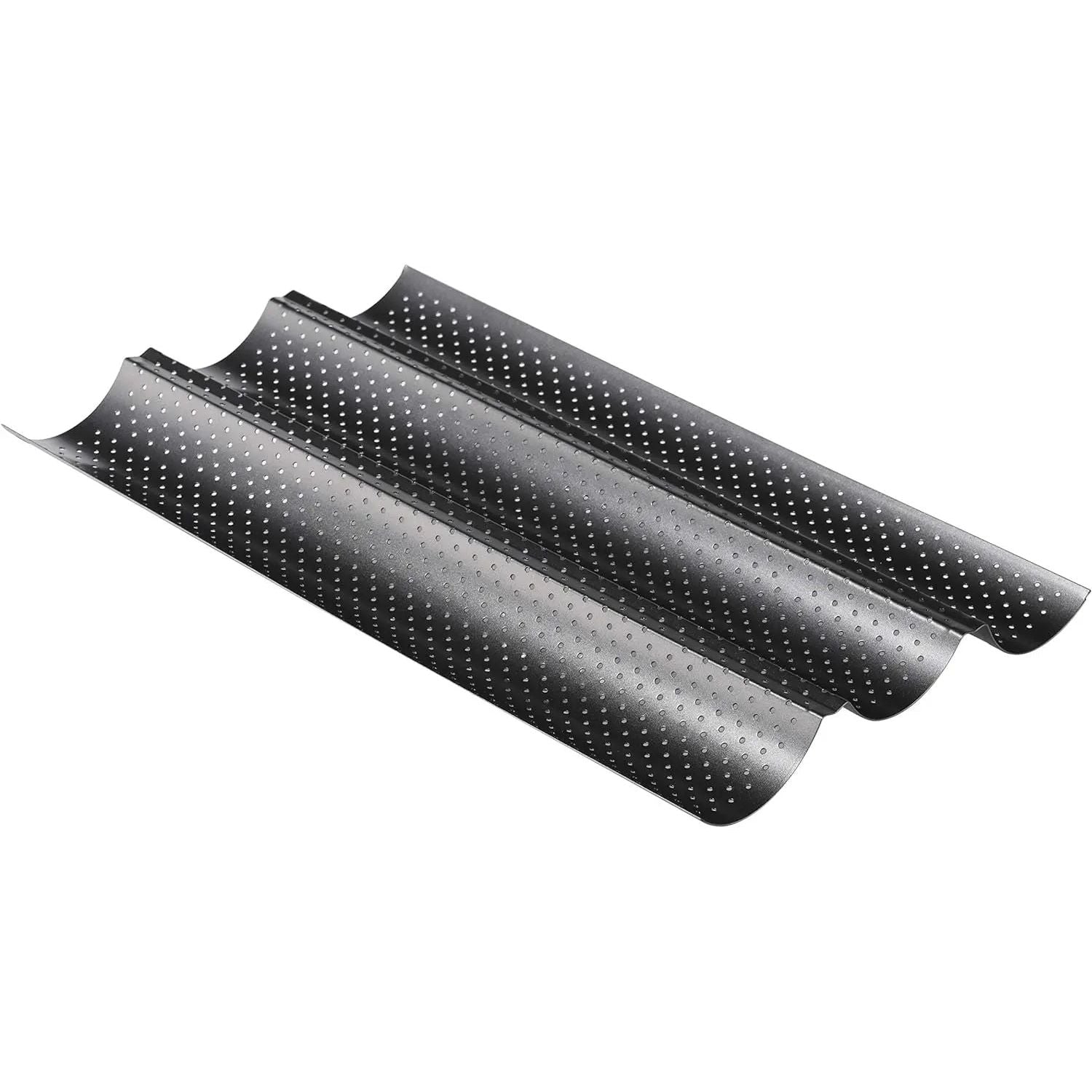 Baguette Baguette mold Tray for 3 baguettes non-stick coated Baguette tray