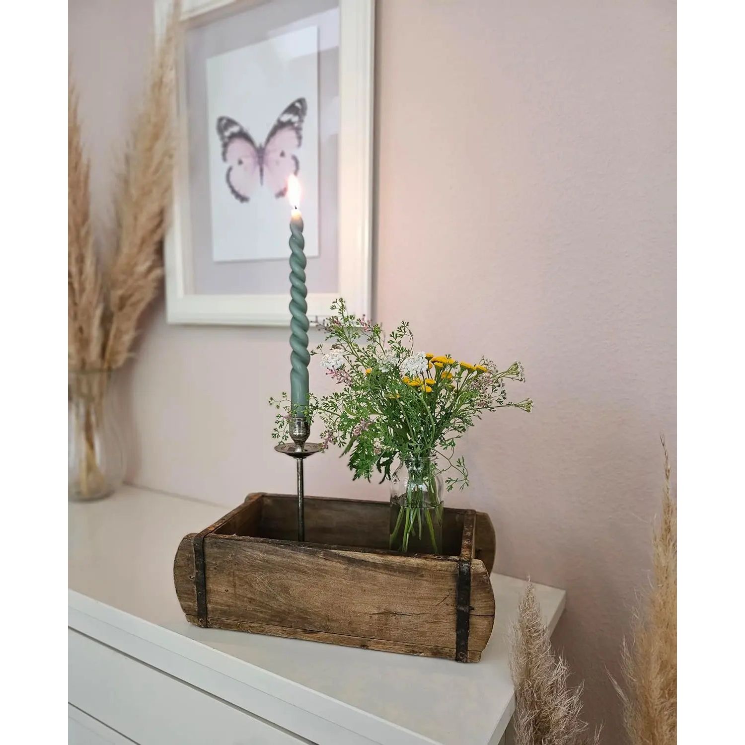 Wooden box brick shape brick shape box recycled wood box 30 cm