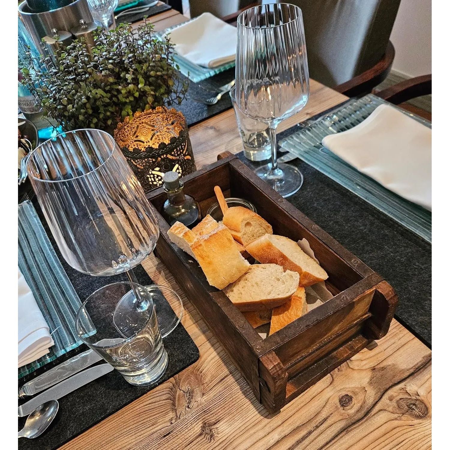 Wooden box brick shape brick shape box recycled wood box 30 cm