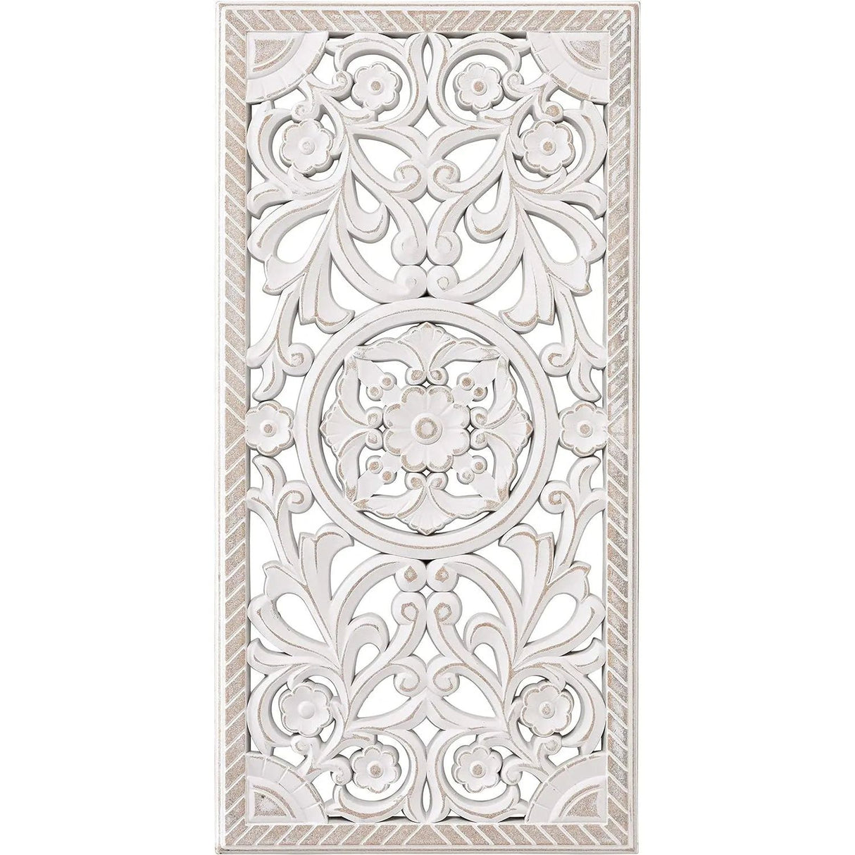 Wall ornament wood white 60x30 cm shabby country house ornament wooden ornament wooden picture