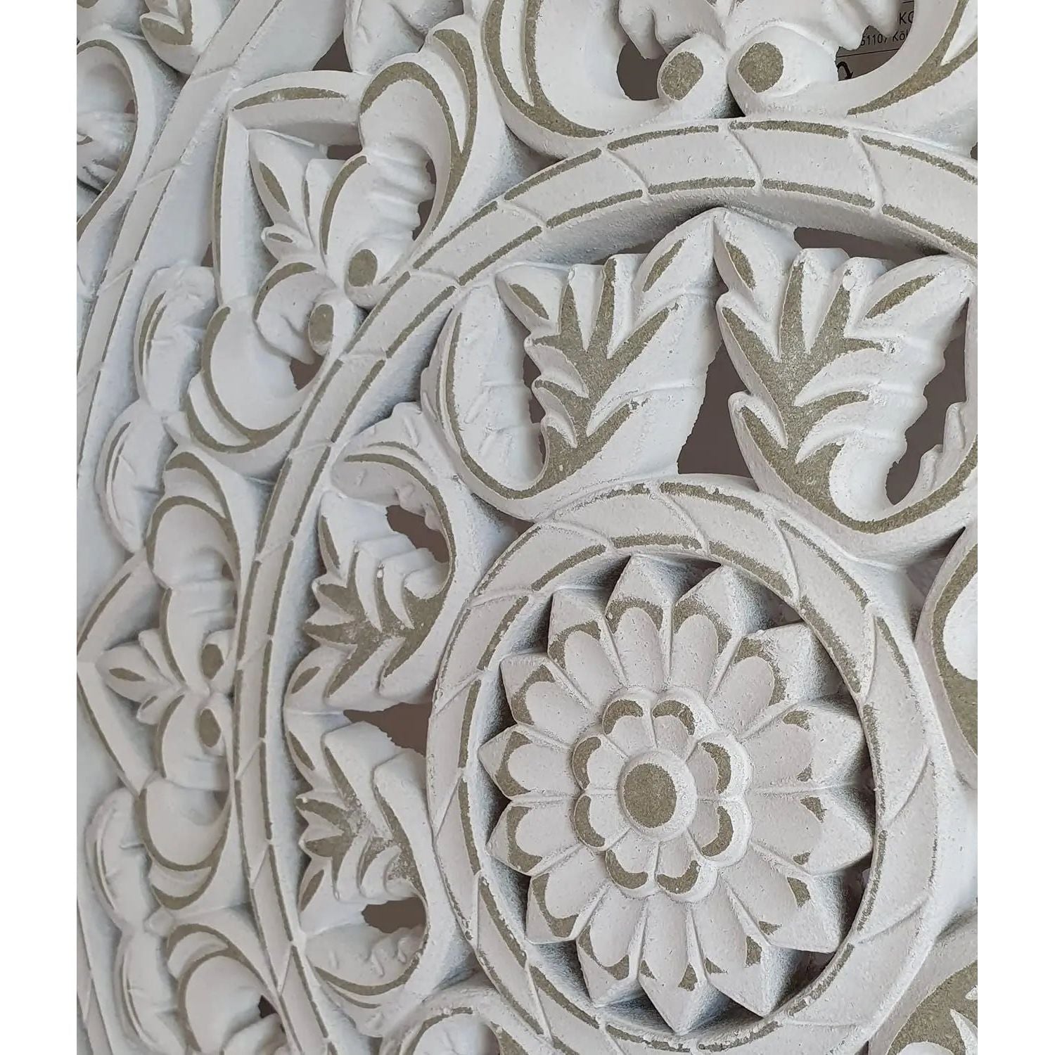 Wall ornament wood white shabby country house ornament wooden ornament wooden picture 40x40 cm