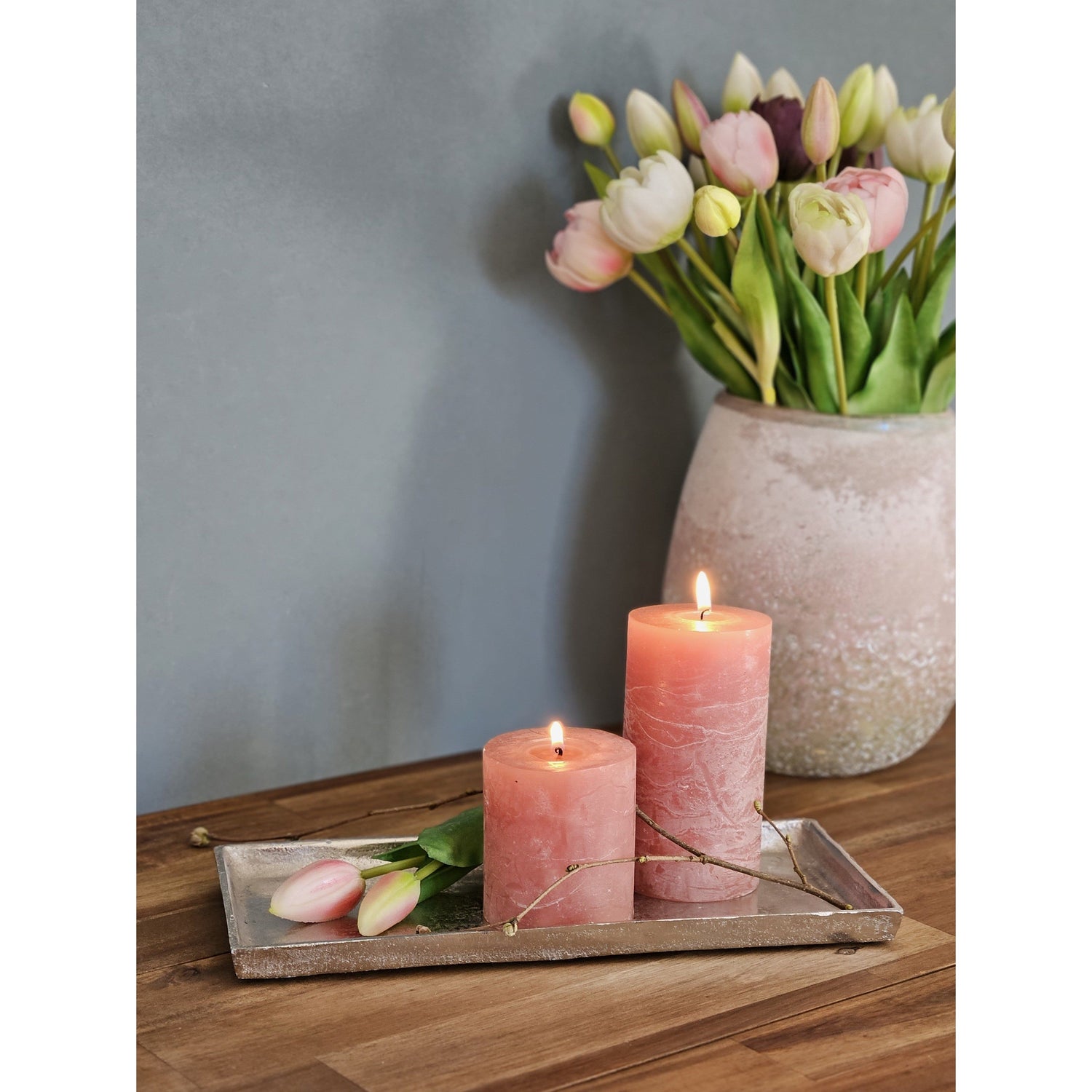 Tray decorative plate silver metal solid table decoration bowl decorative bowl decorative tray 30 x 15 cm