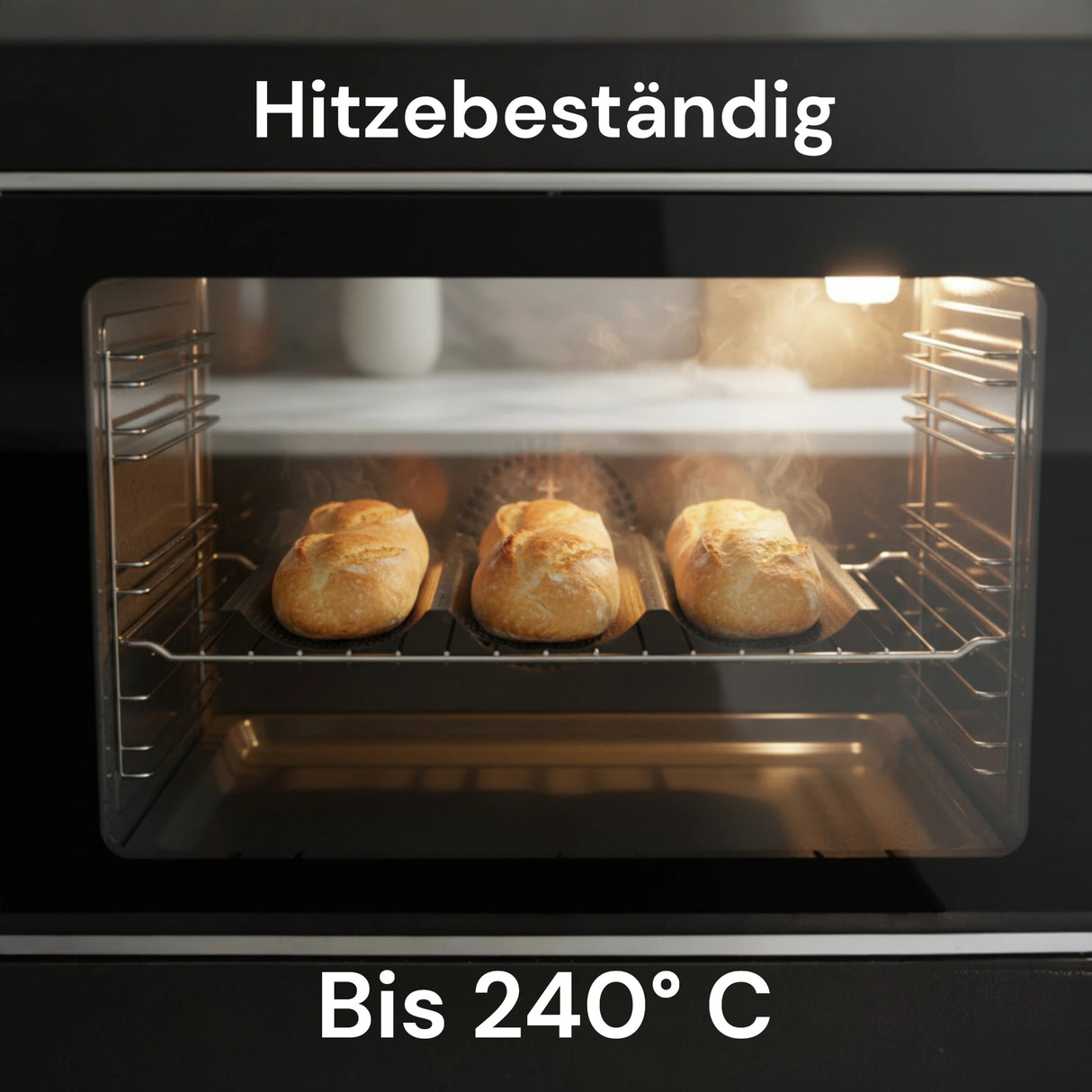 Hitzebeständiges Baguetteblech bis 240 grad