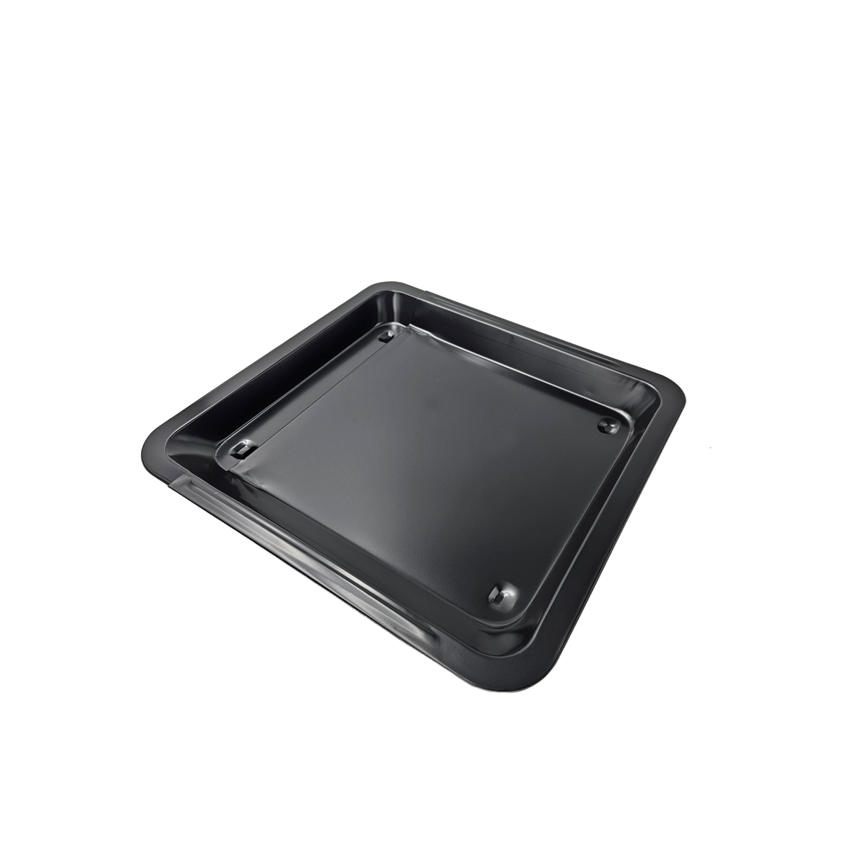 Extendable baking tray, non-stick coated, carbon steel, metal, 33 x 33 - 52 cm, black