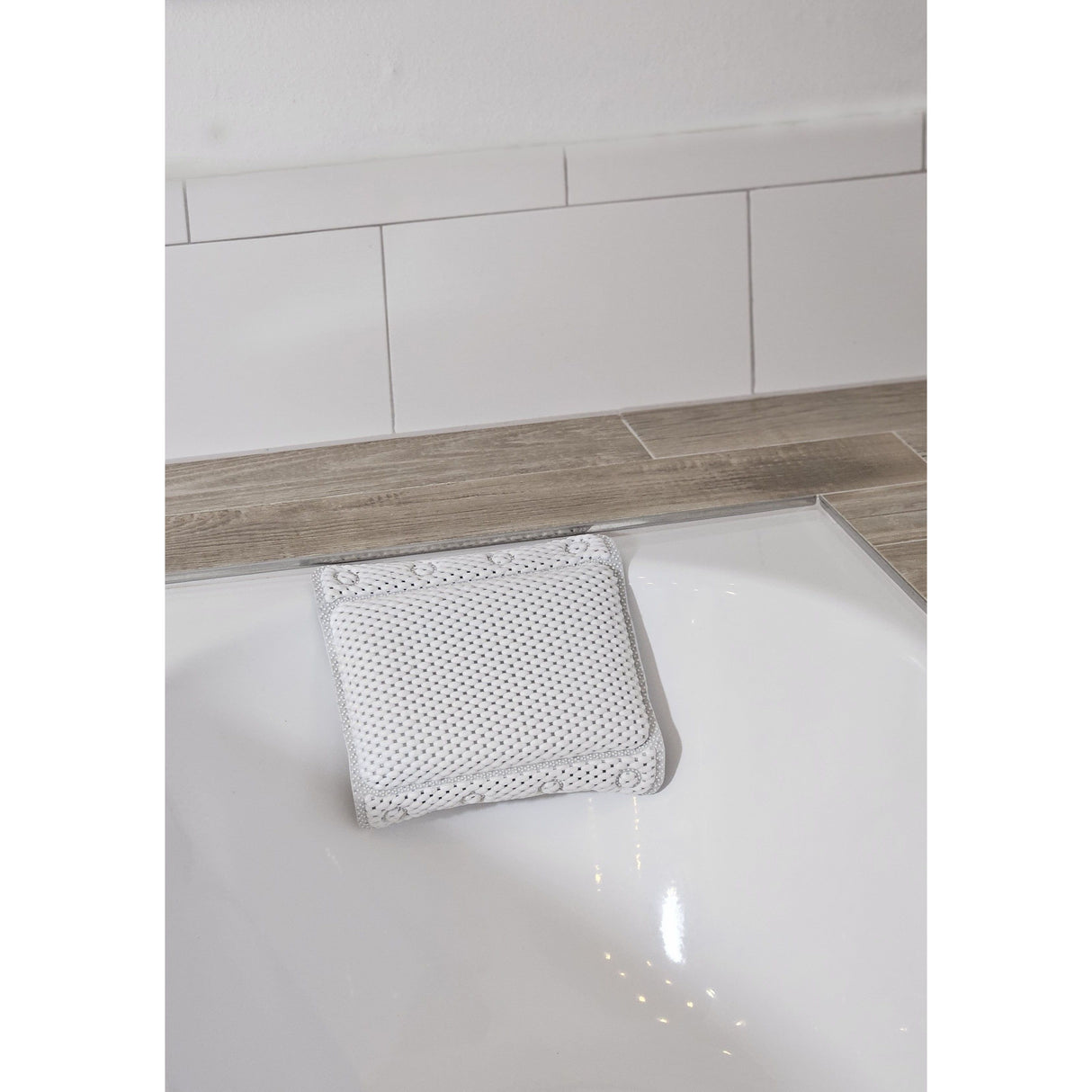 Bath pillow grey white blue bath pillow with suction cups spa bath pillow head pillow