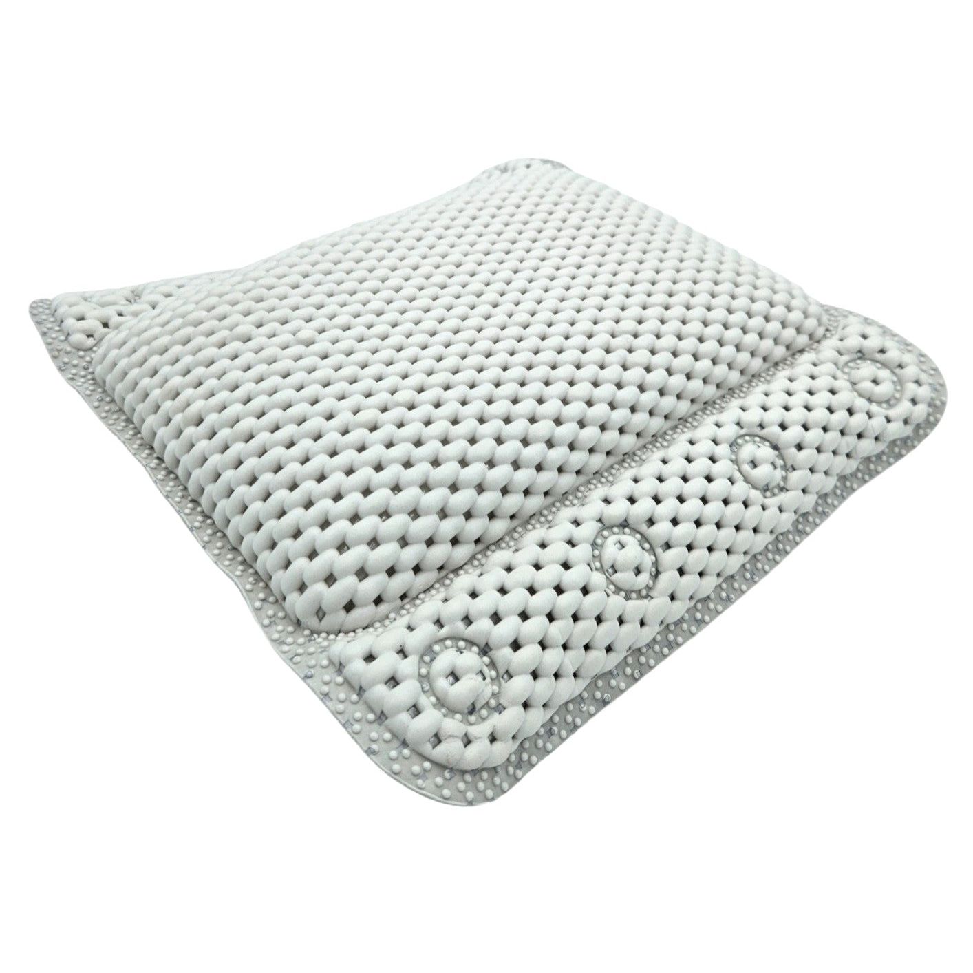 Bath pillow grey white blue bath pillow with suction cups spa bath pillow head pillow