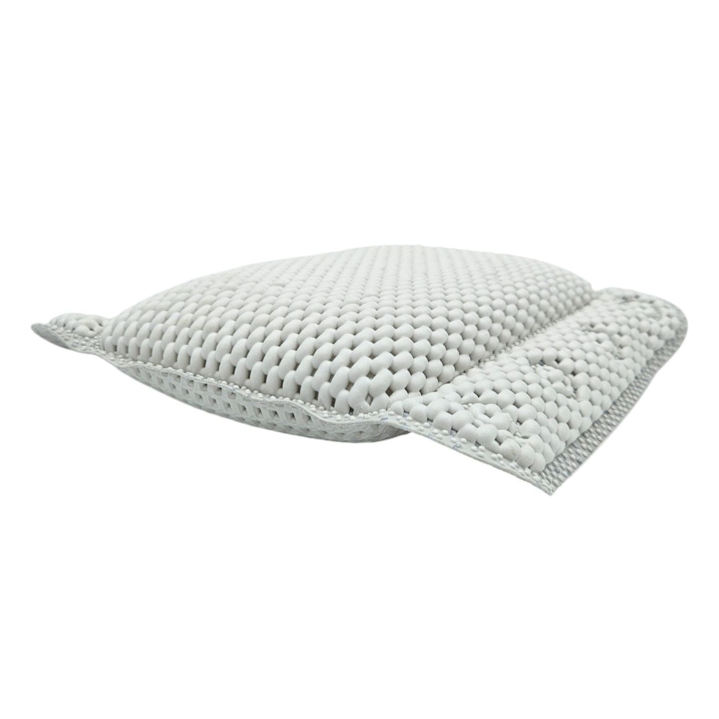 Bath pillow grey white blue bath pillow with suction cups spa bath pillow head pillow