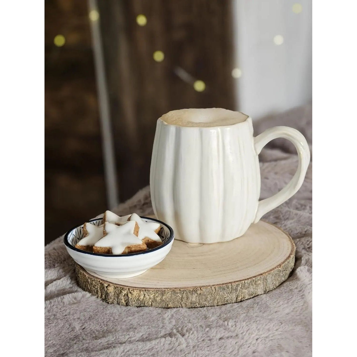 Tree disc board wood wooden board decorative board tray table decoration ⌀ 18 - 21 cm