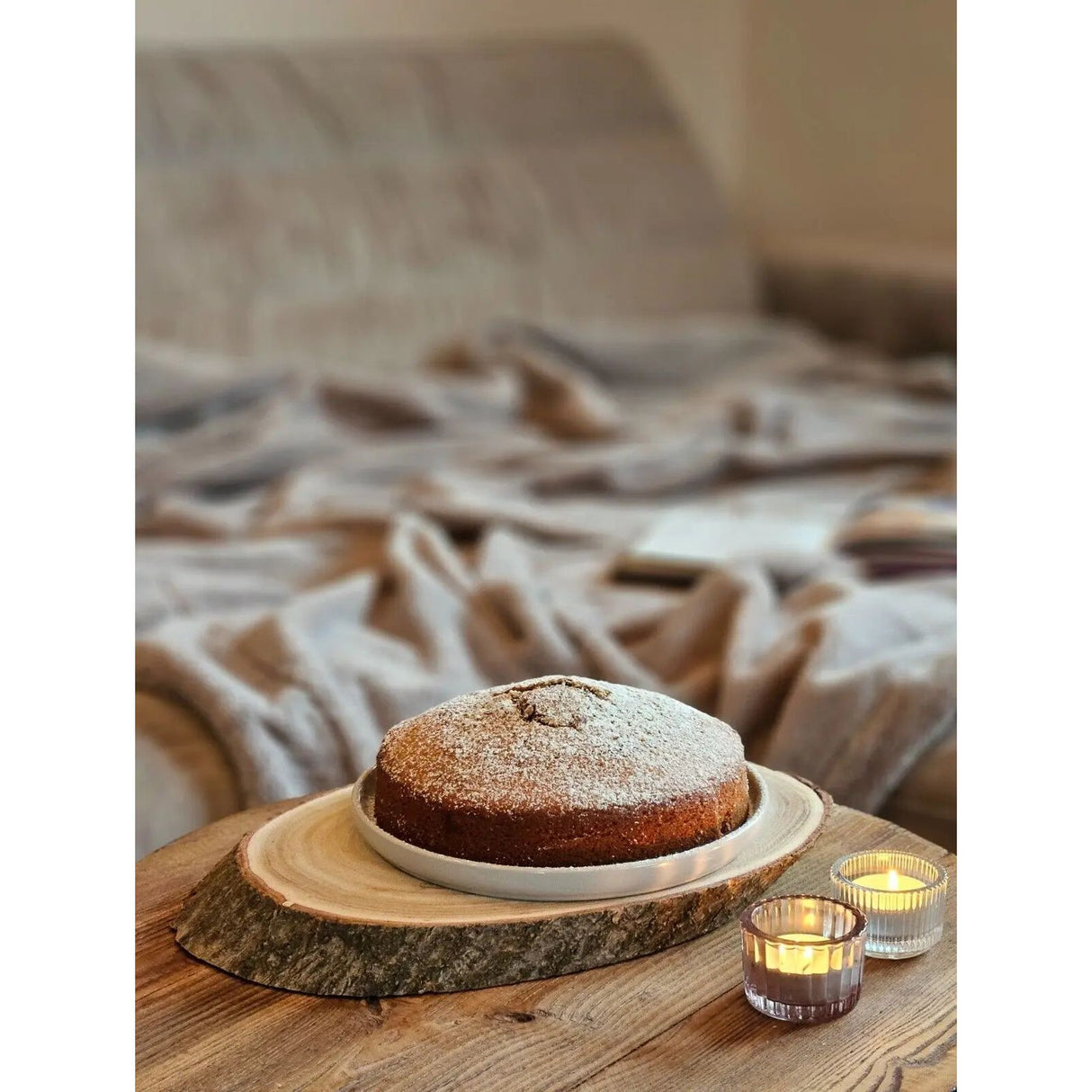 Tree disc board oval wood wooden board decorative board tray wooden disc Ø 20 - 23 cm