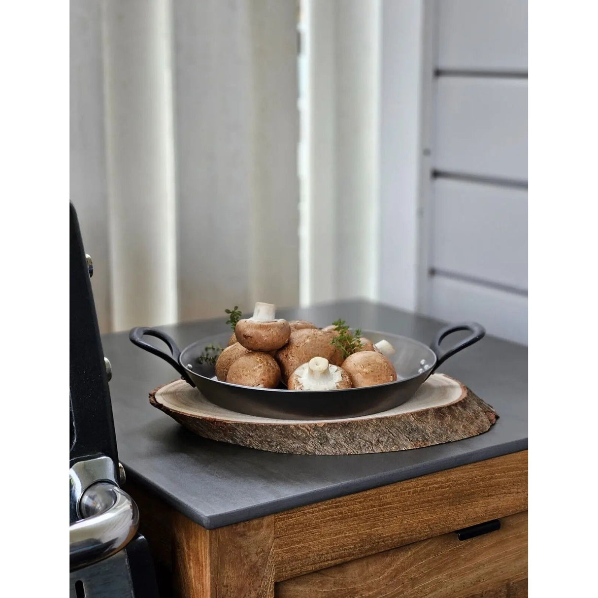 Tree disc board oval wood wooden board decorative board tray wooden disc Ø 20 - 23 cm