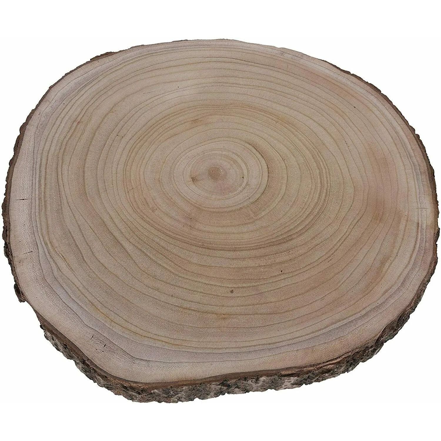 Tree disc wood wooden board bark craft board table decoration tray decoration Ø 36-45 cm