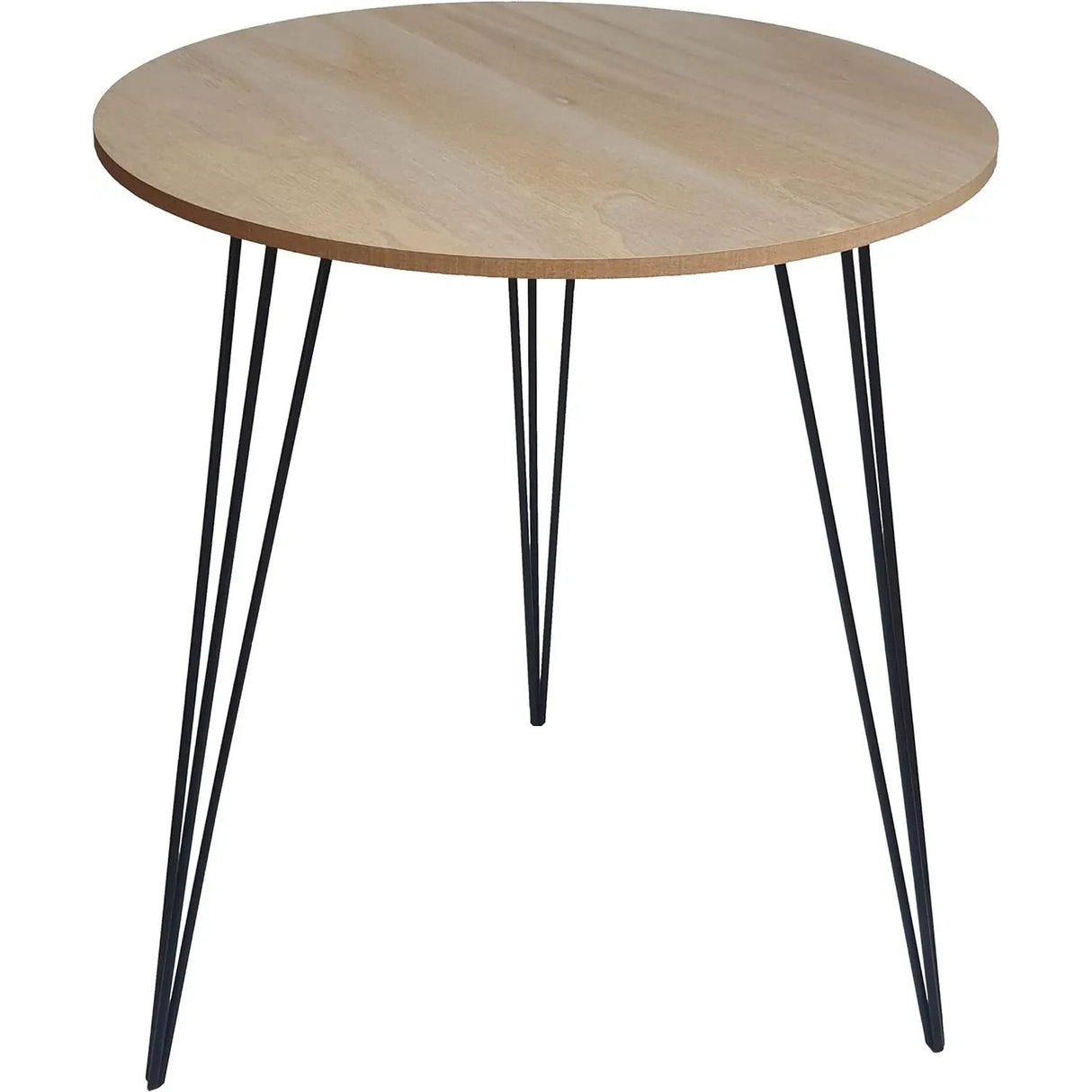 Side table coffee table round wood metal table bedside table wooden table 40cm B-WARE
